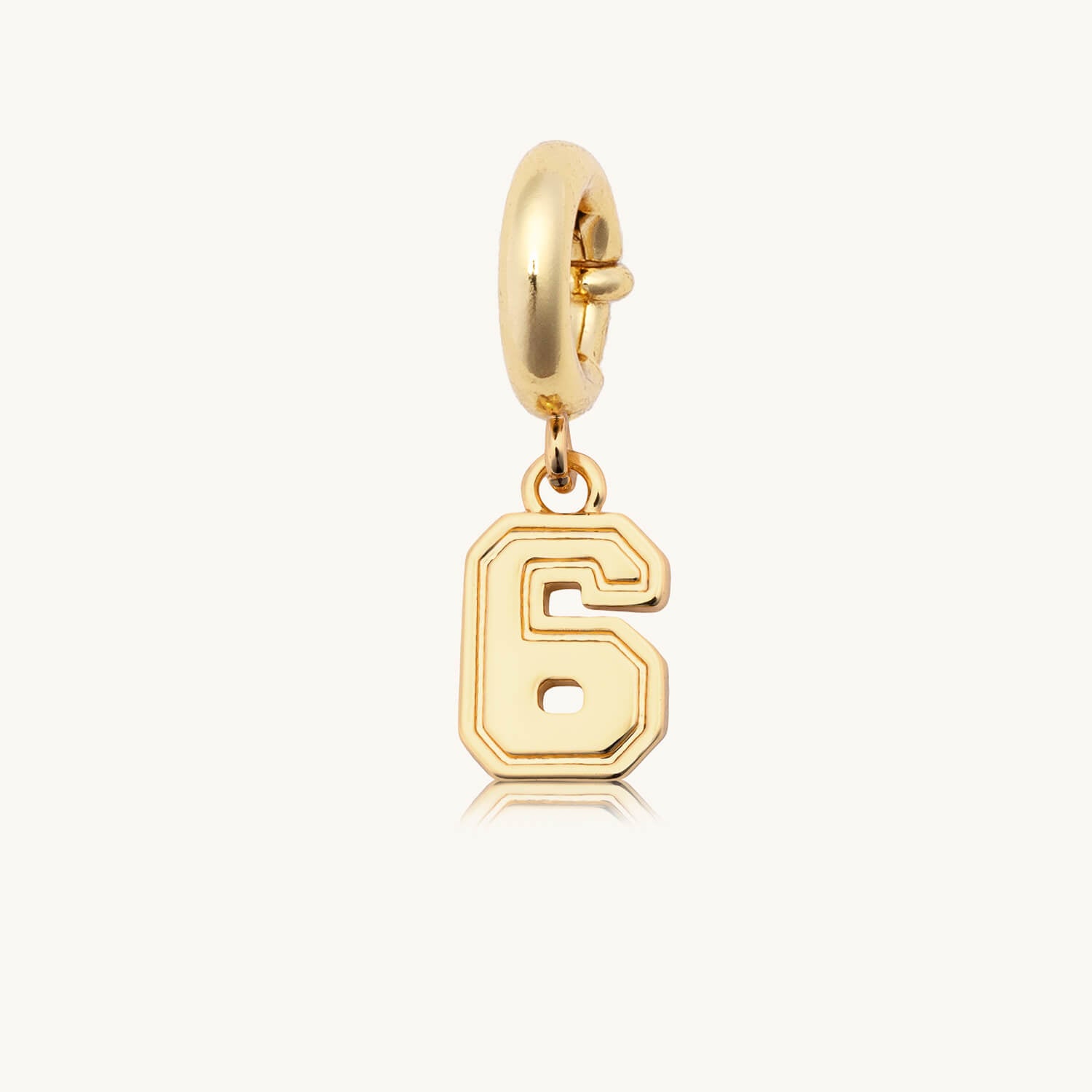 Varsity Number 6 Charm
