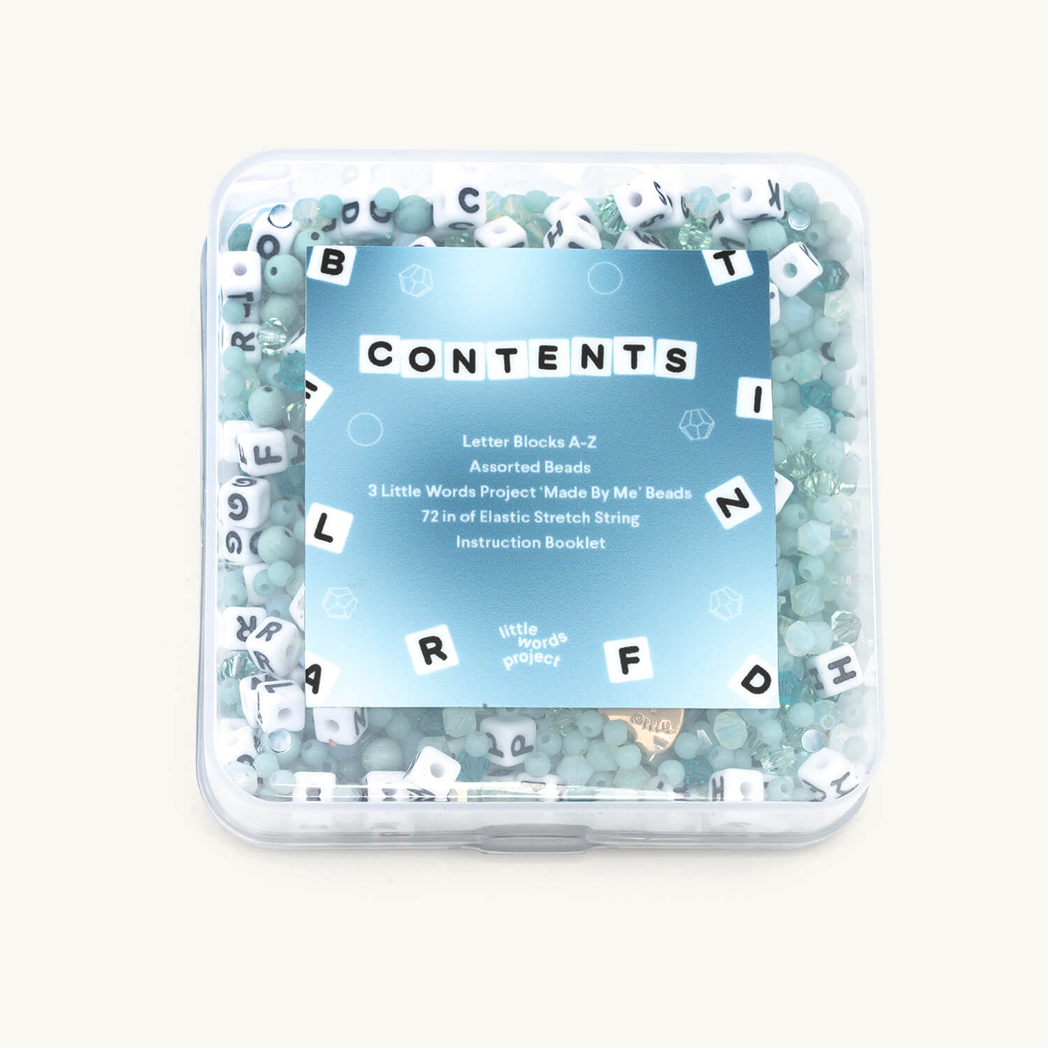 Blue Aura Bead Kit back