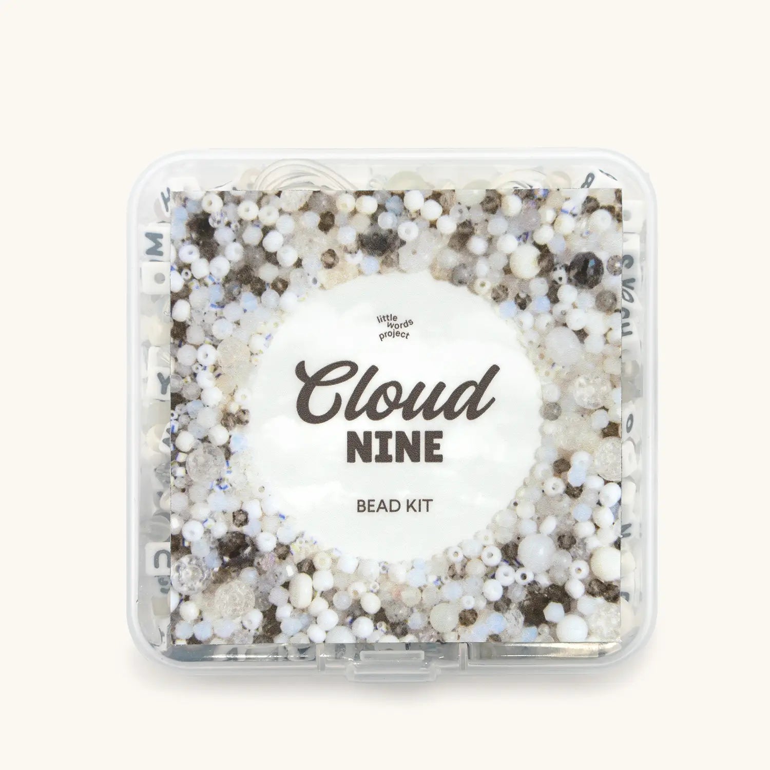 Cloud Nine Bead Kit — front flat-lay of packaged bead kit