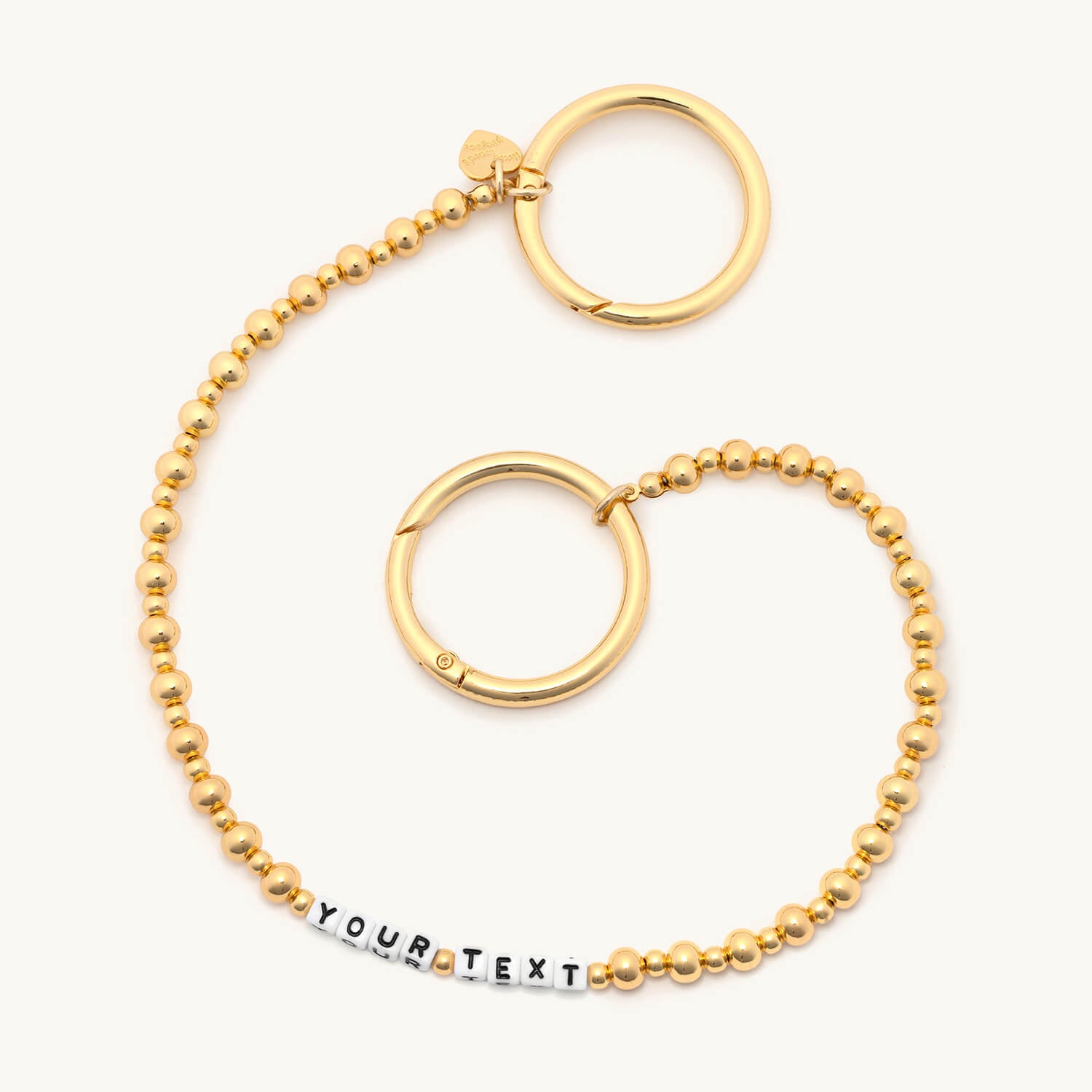 Custom Gold Bubbles Bag Chain