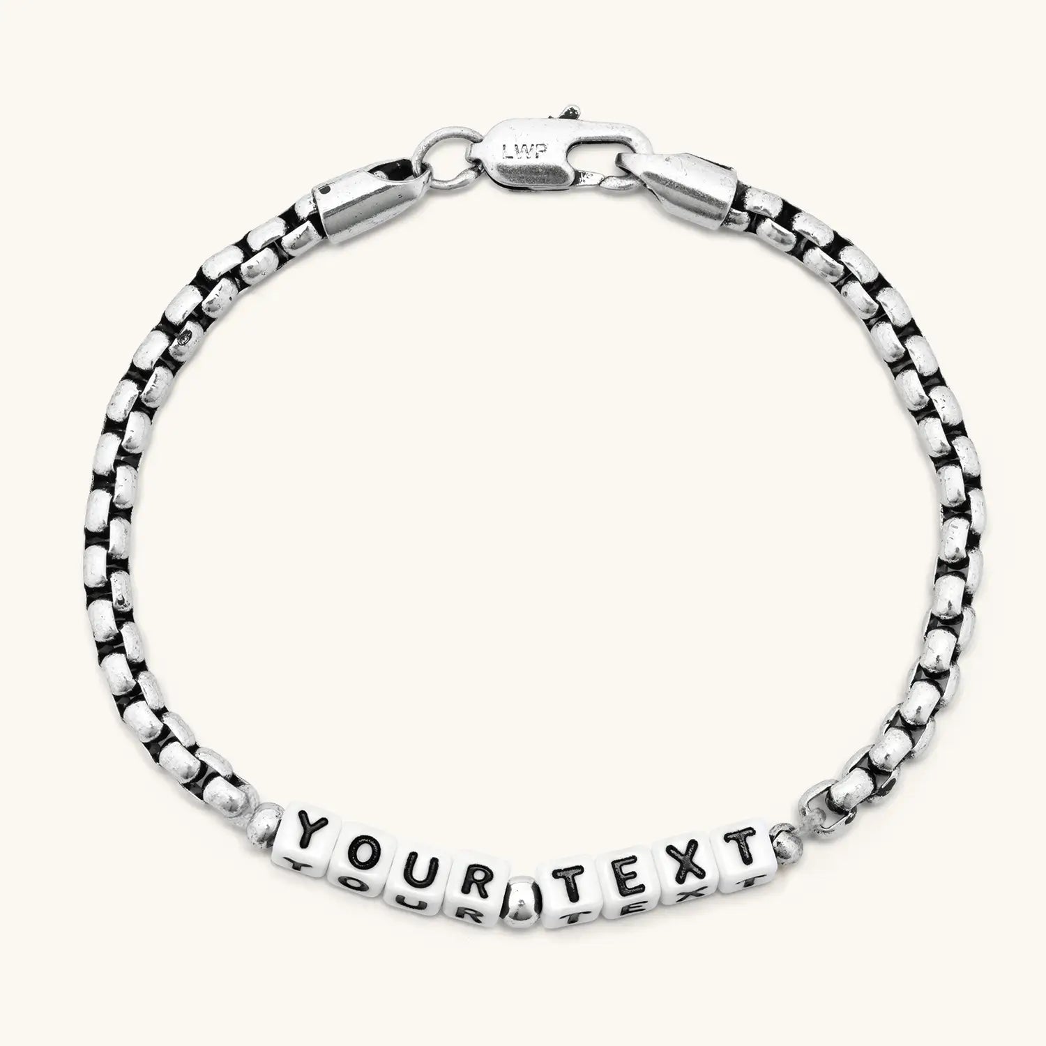 Custom Silver Antique Chain Bracelet