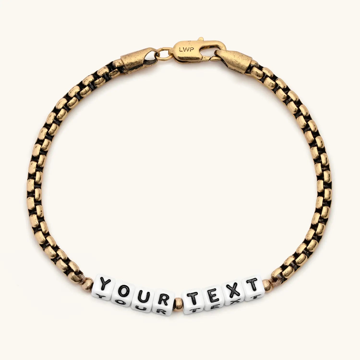 Custom Gold Antique Chain Bracelet