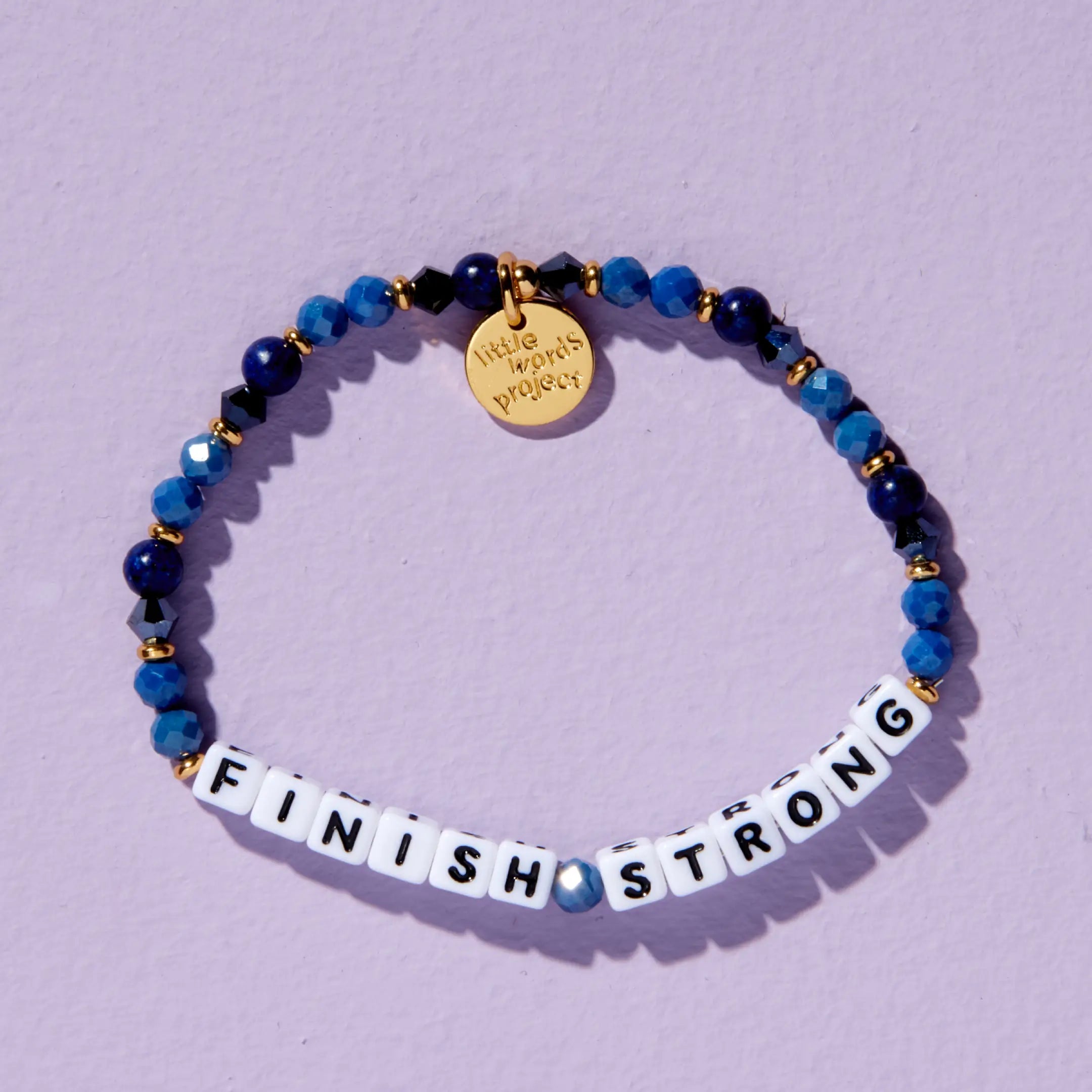 Little Words Project Finish Strong bracelet, on-model lifestyle shot