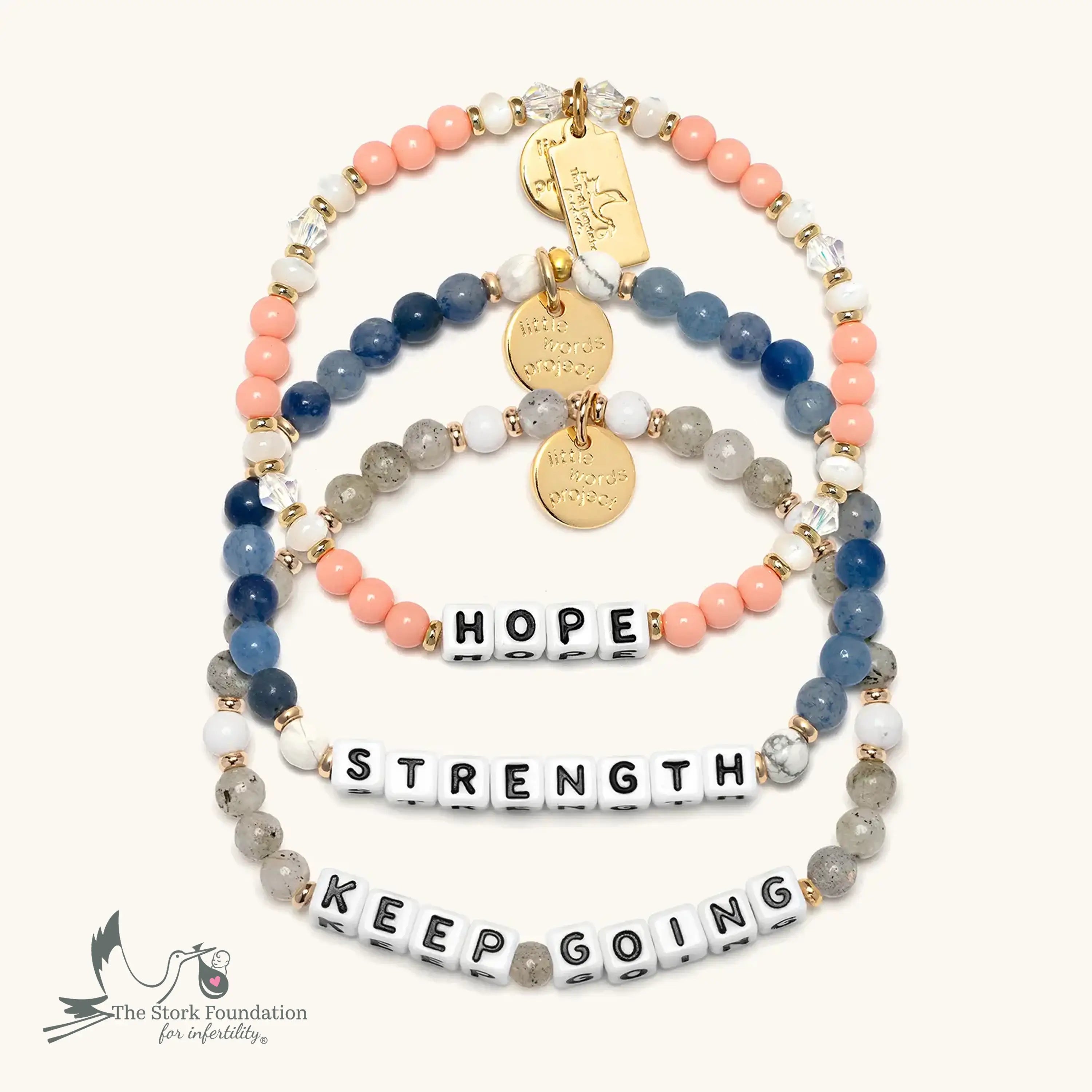 Infertility Awareness Bracelet Set