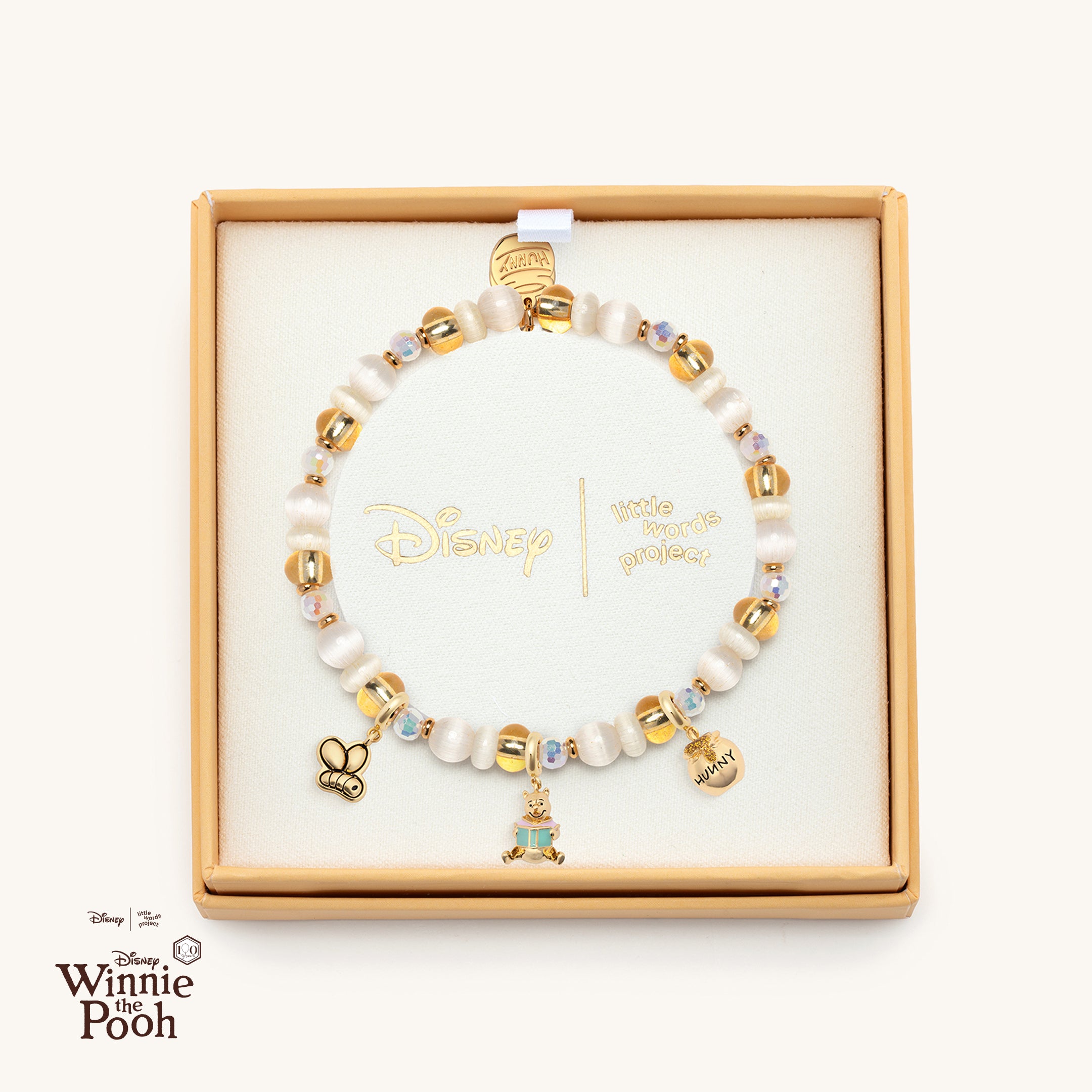 Disney x Little Words Project Winnie the Pooh Preset Charm Bracelet in a Box