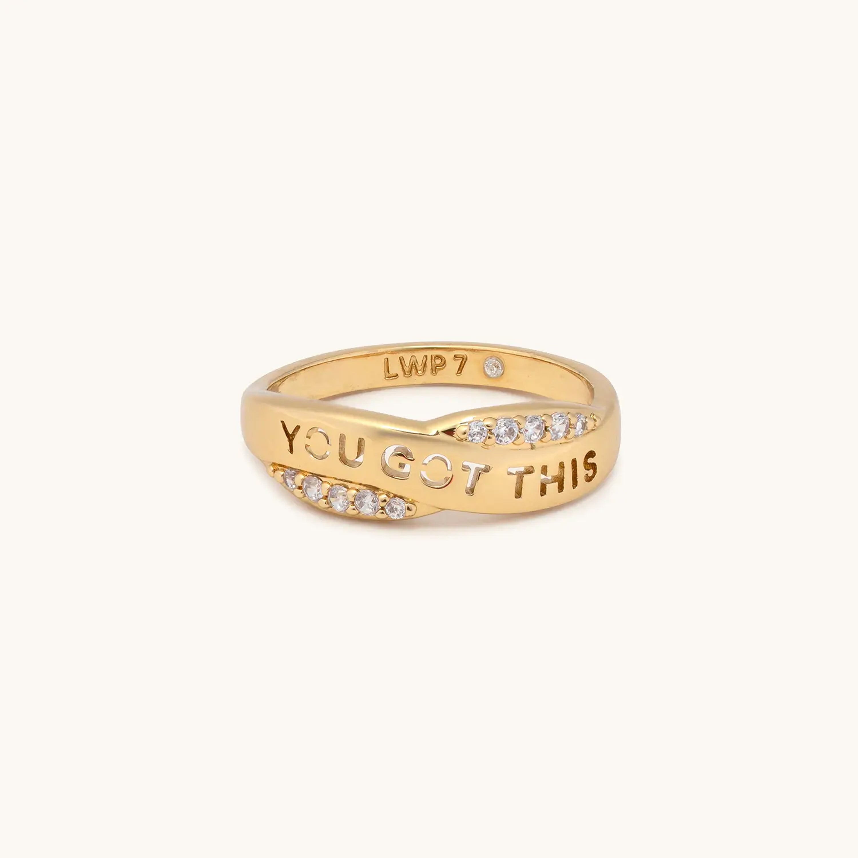 Custom CZ Ribbon Ring