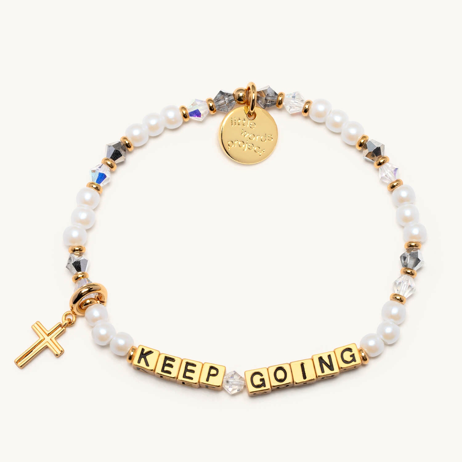 Keep Going Bracelet with Cross Charm