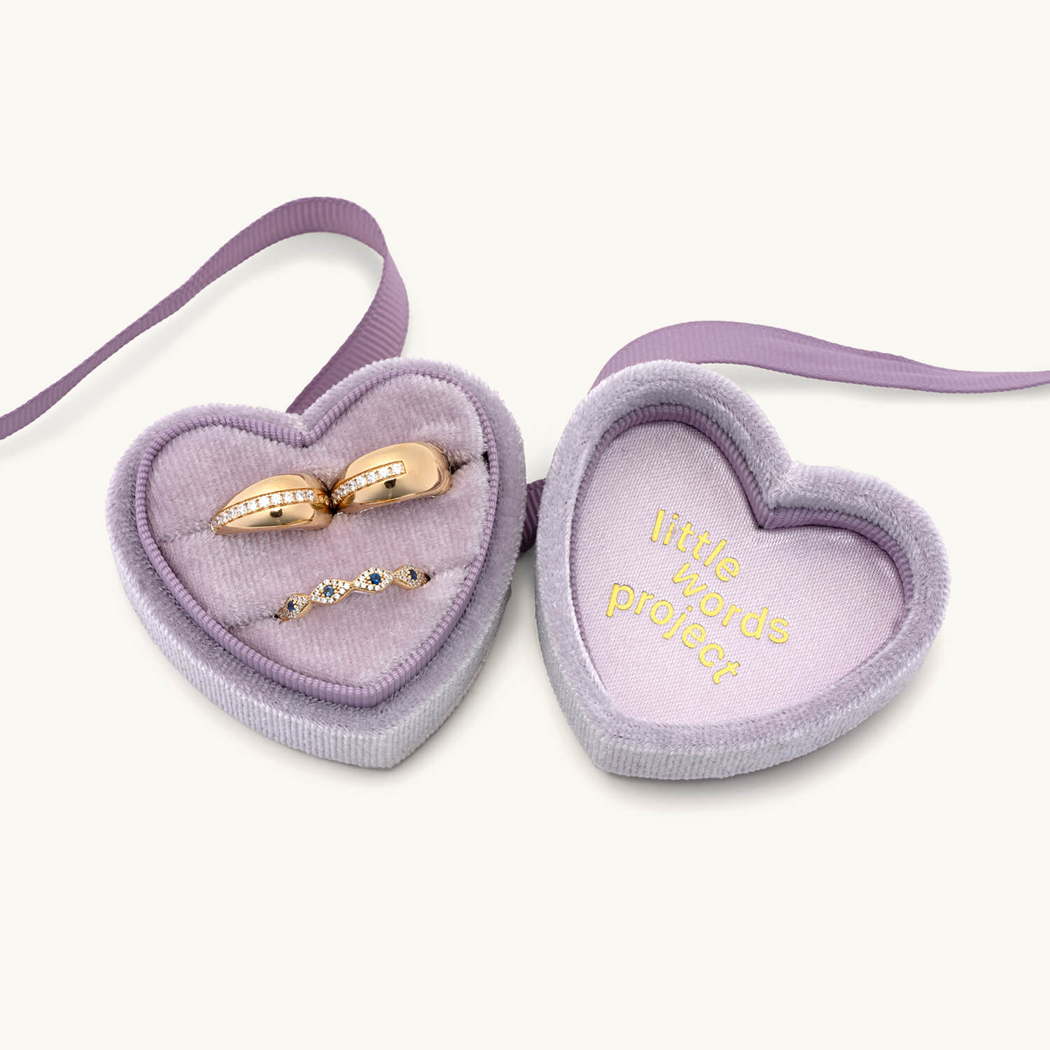 Ring & Earrings Gift Box with Product Inside