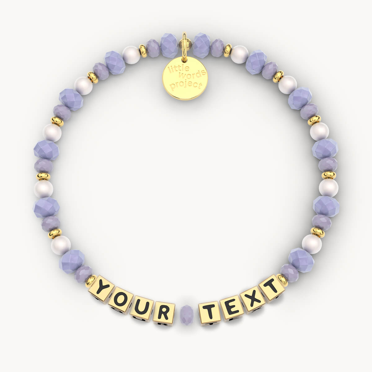 Custom Lullaby Bracelet Gold Letters