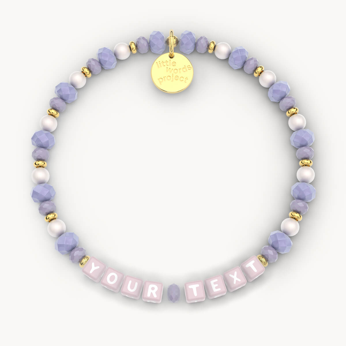 Custom Lullaby Bracelet Pink Letters