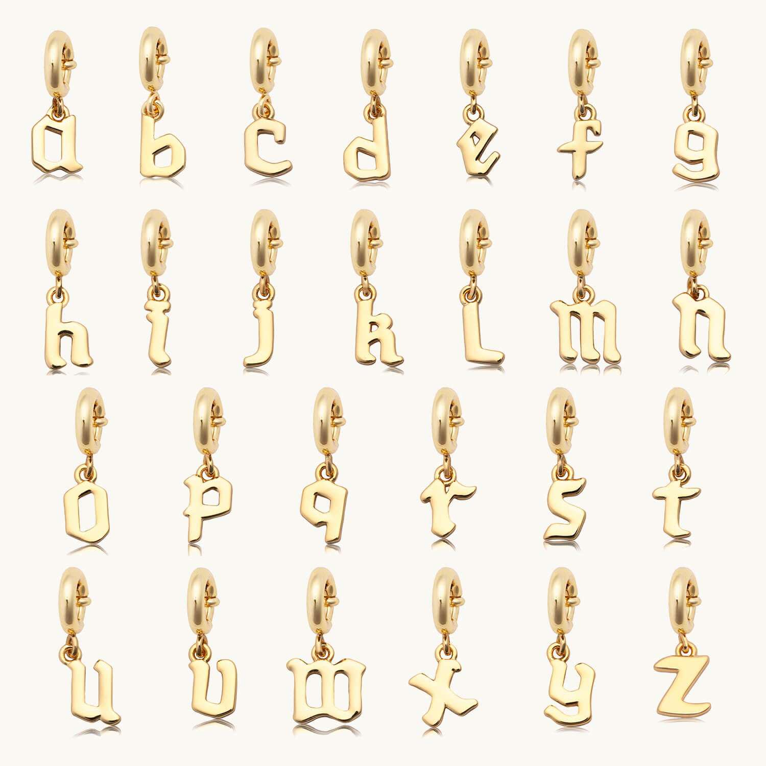 SOUKISS Sterling Silver Alphabet Letter G Charm - Cubic Stone Bead For Bracelet