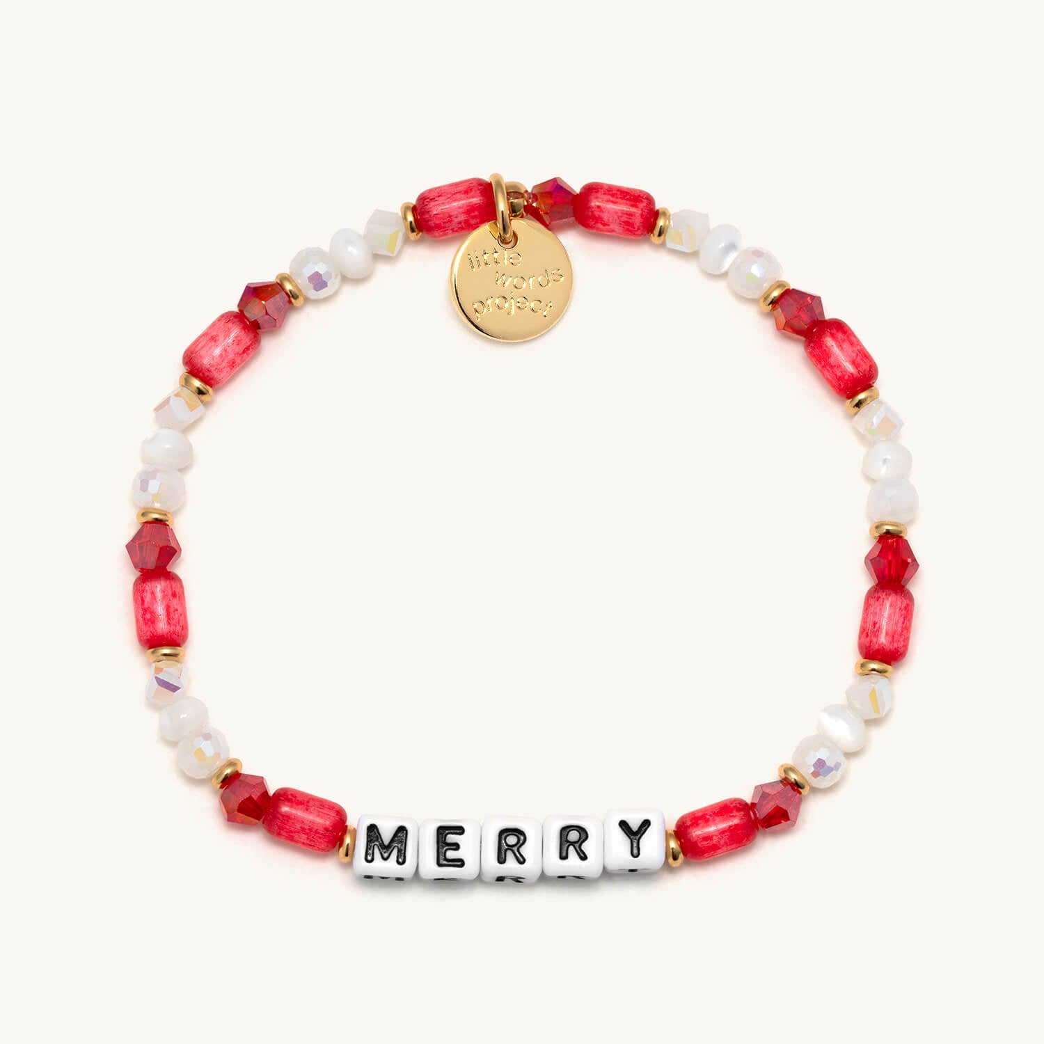 Merry Bracelet with red and white beads