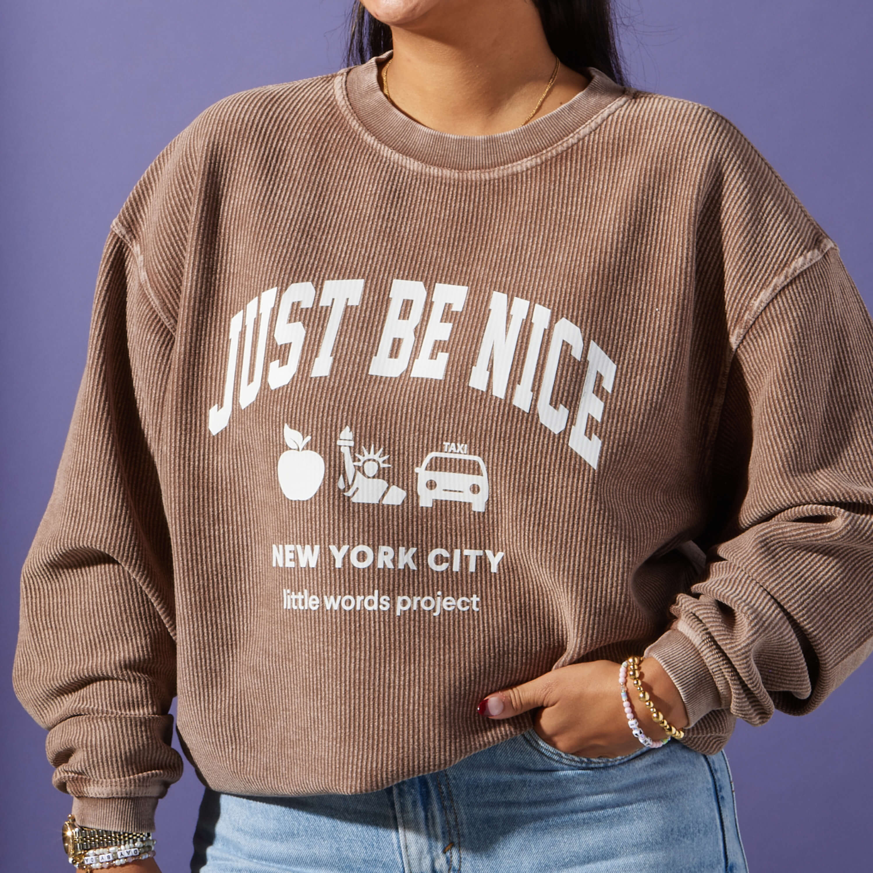 NYC Corded Crew Sweatshirt