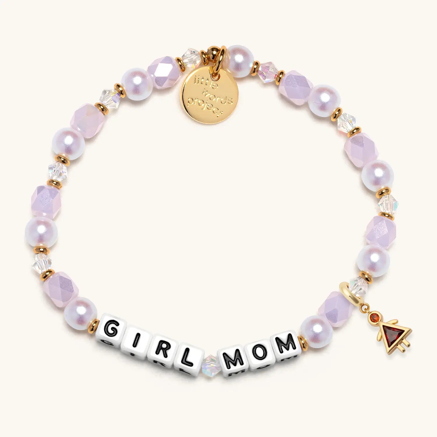 November Birthstone Charm on a Girl Mom Bracelet