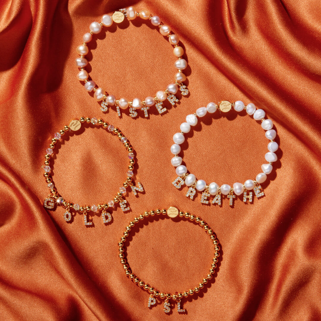 Dripping Words Gold Plated