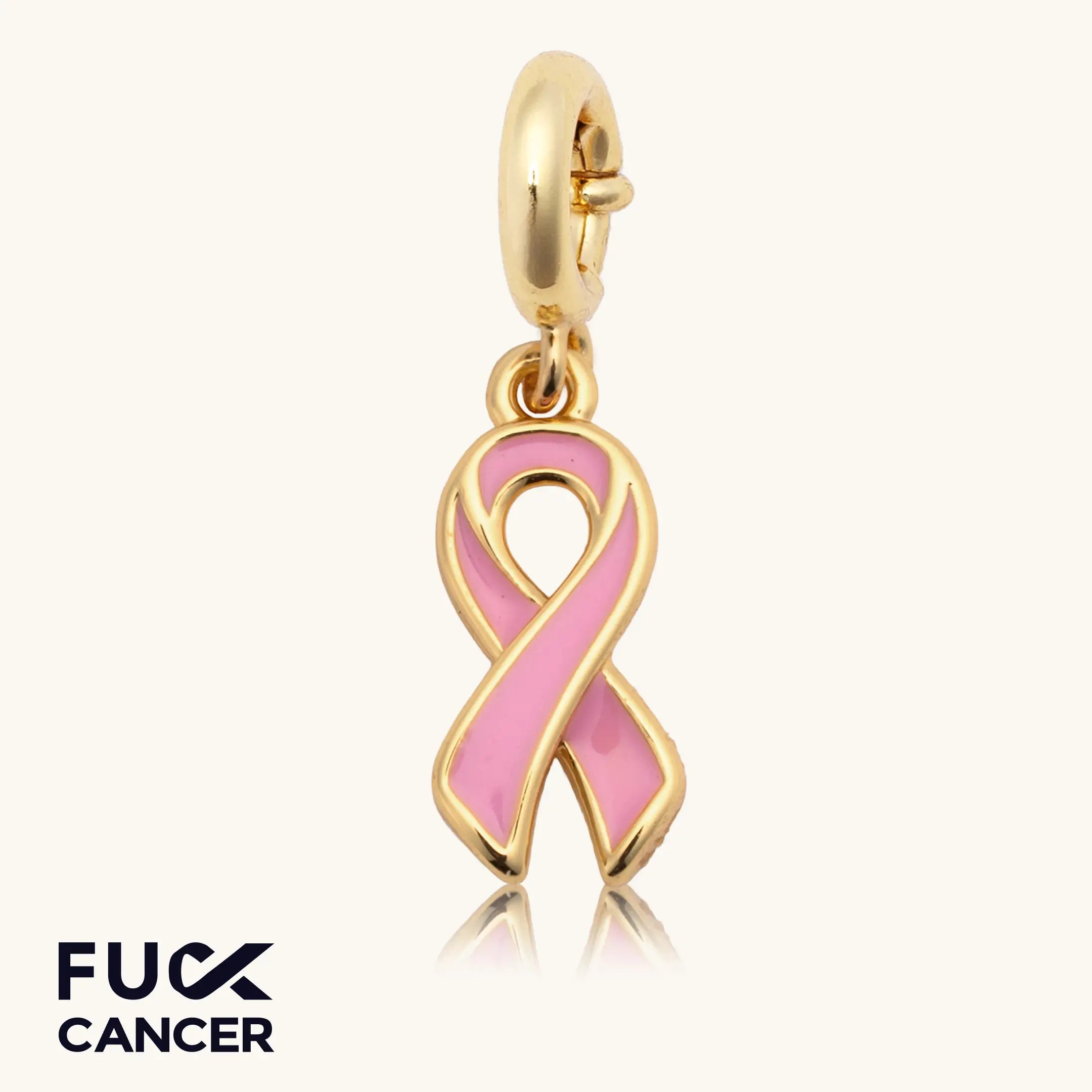 Breast Cancer Ribbon Charm