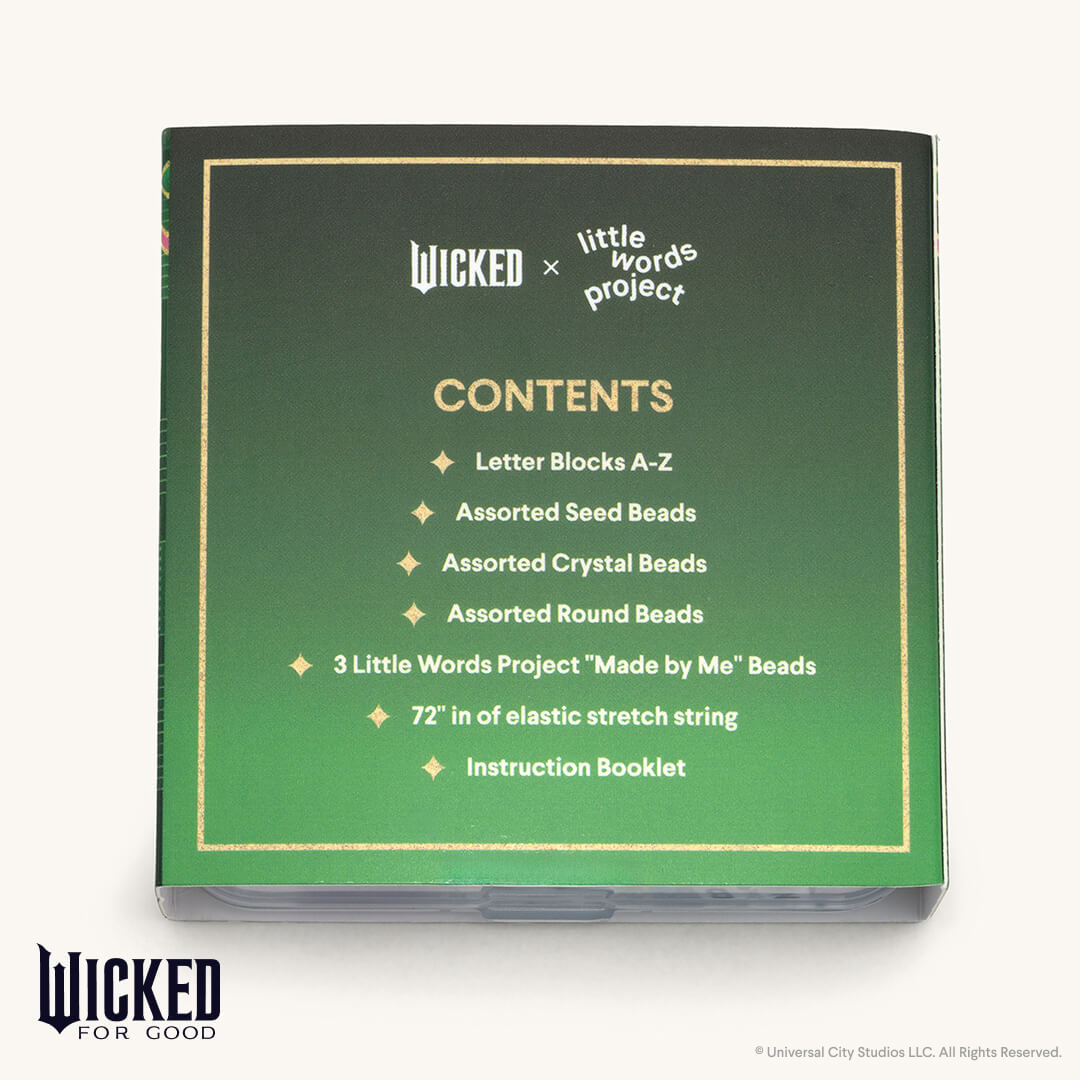 Back of the bead kit with contents