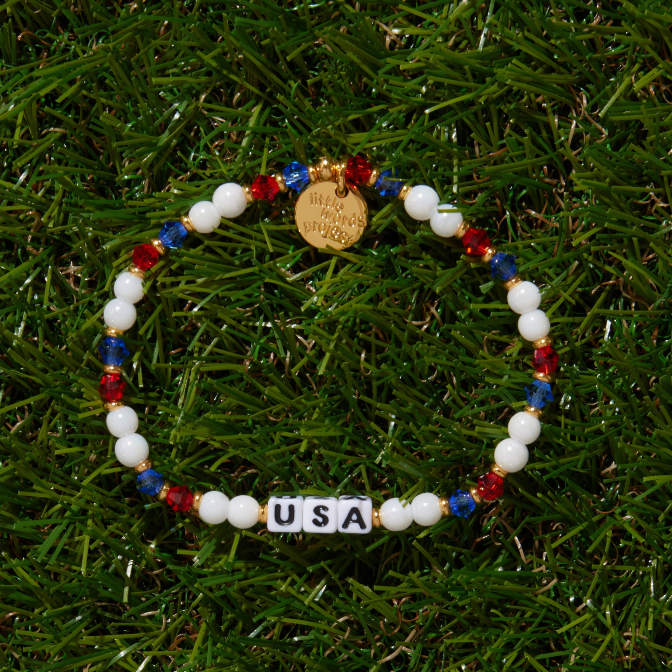 USA bracelet worn on wrist - fan bracelet for World Cup