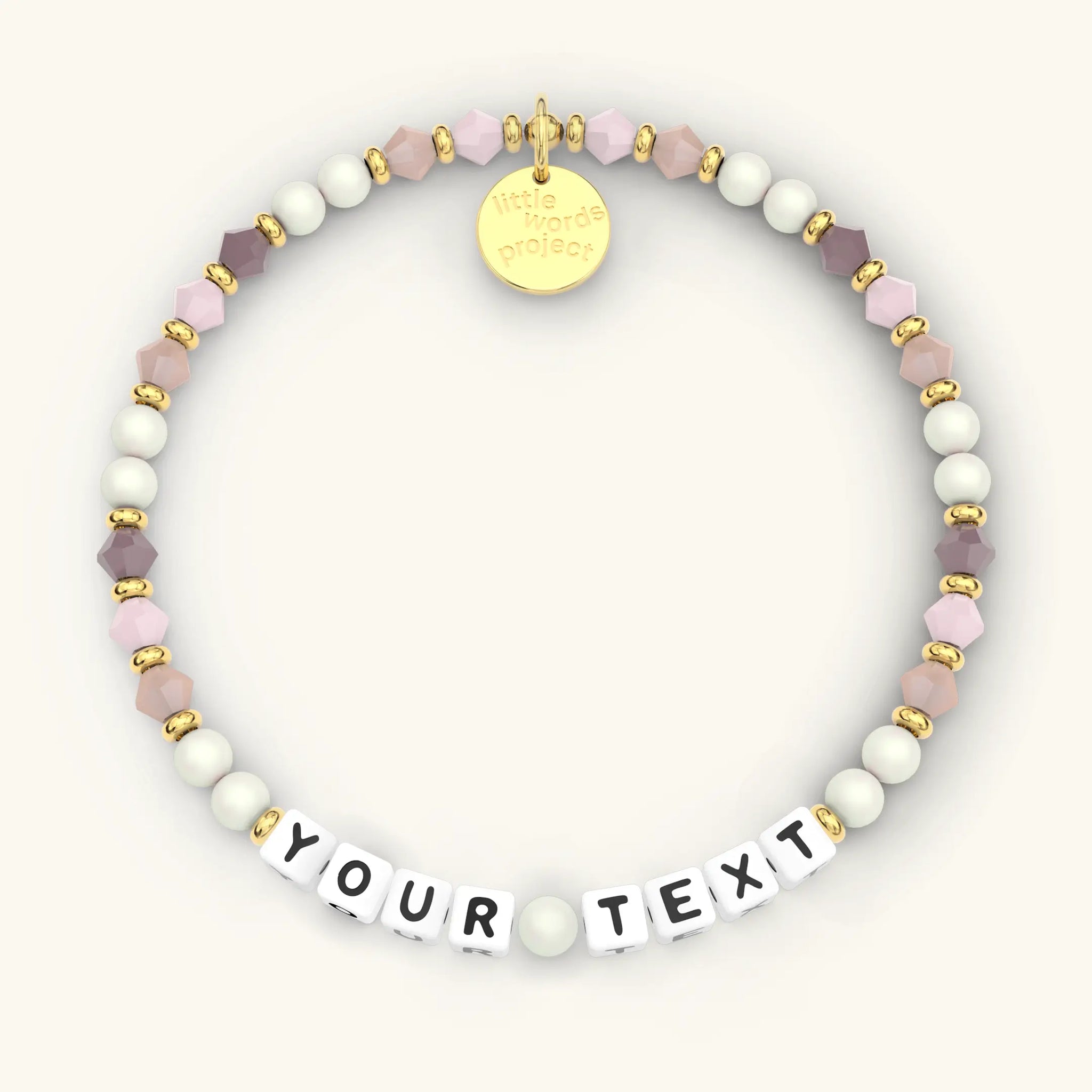 Custom Peachy Love | Beaded Bracelet - Little Words Project