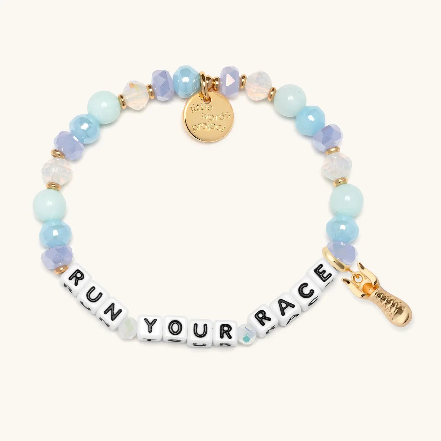 Little Words Project Run Your Race bracelet, gift kit bundle packaging shot