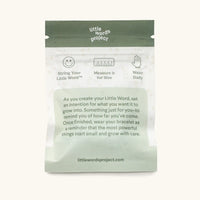 Grow Bead Kit — back of packaged bead kit showing instructions and details