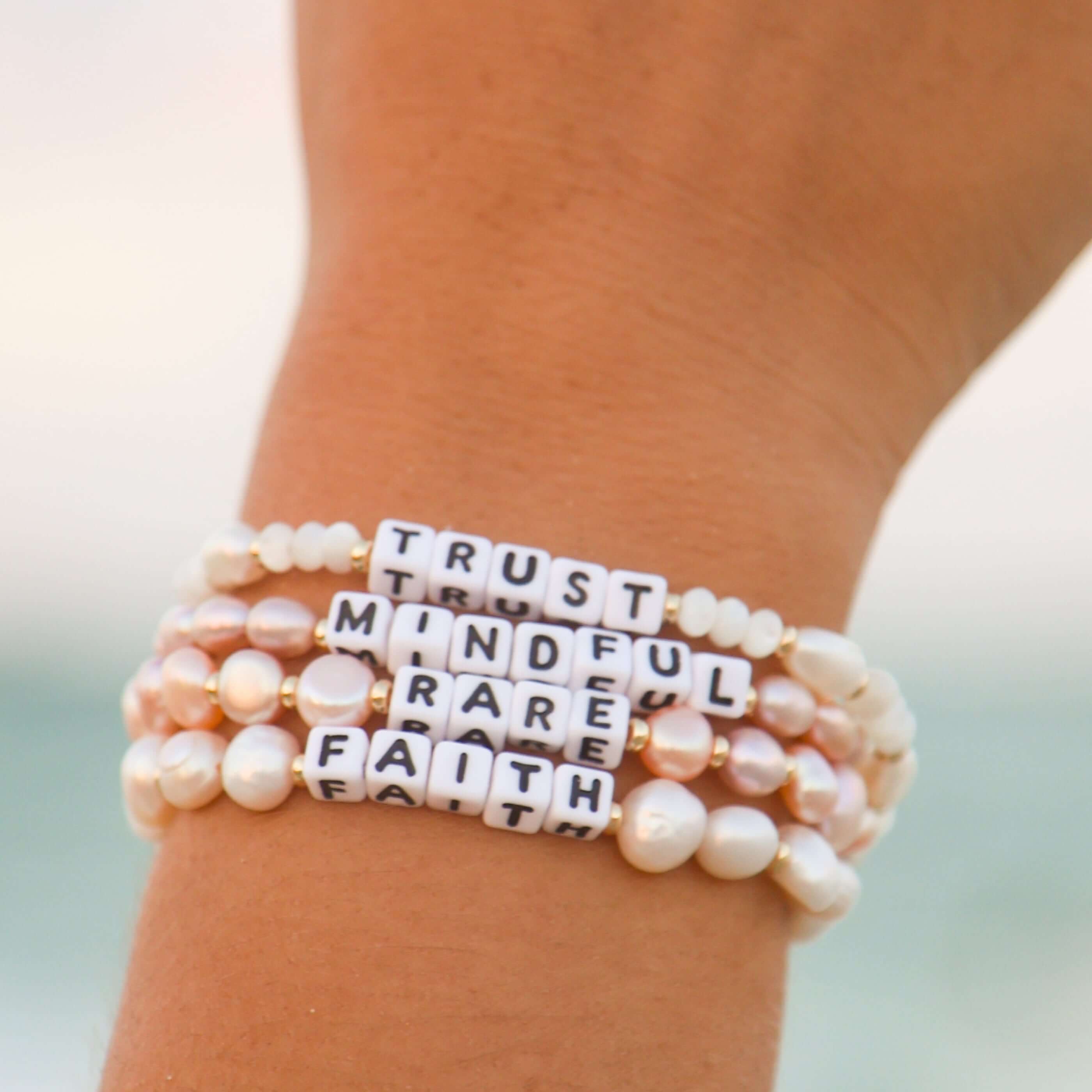 Trust- Freshwater Pearls Bracelet