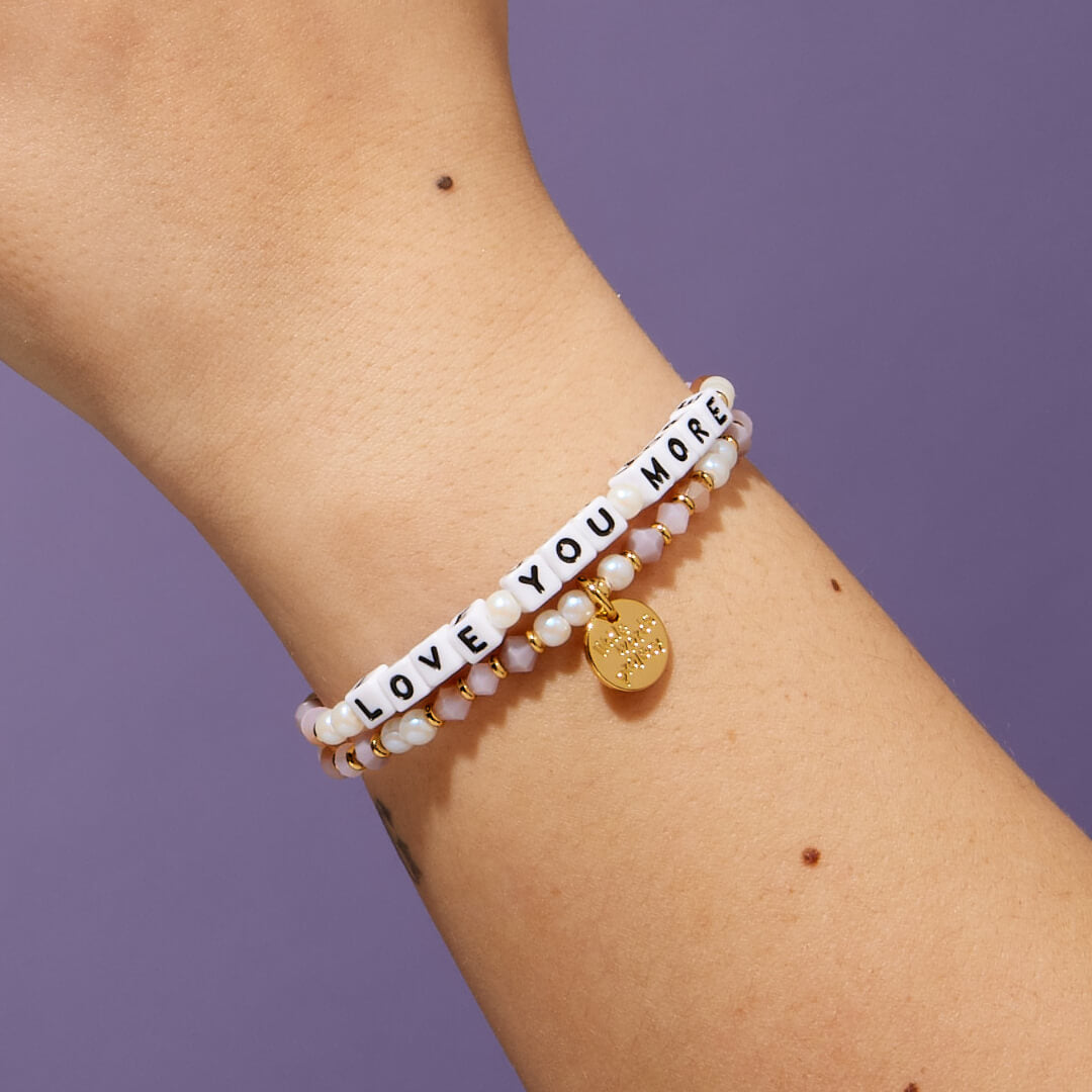 Custom Peachy Love Bracelet on Wrist