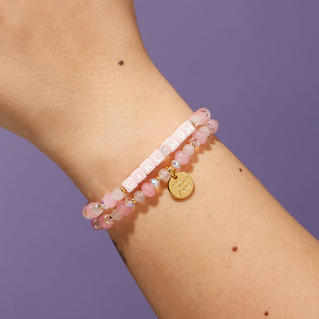 Girl Mom Bracelet on Wrist