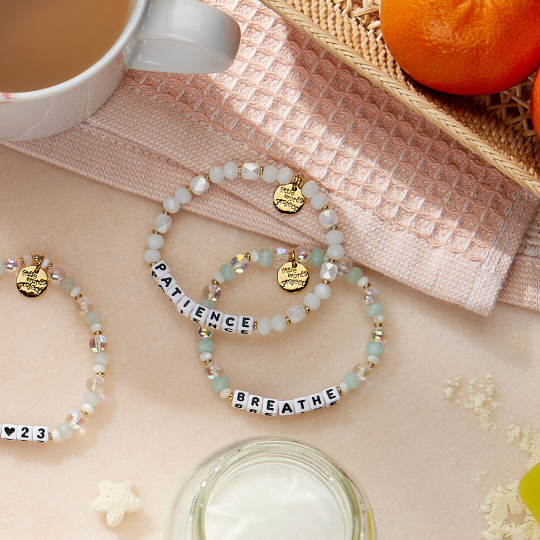 Patience and Breathe Bracelets