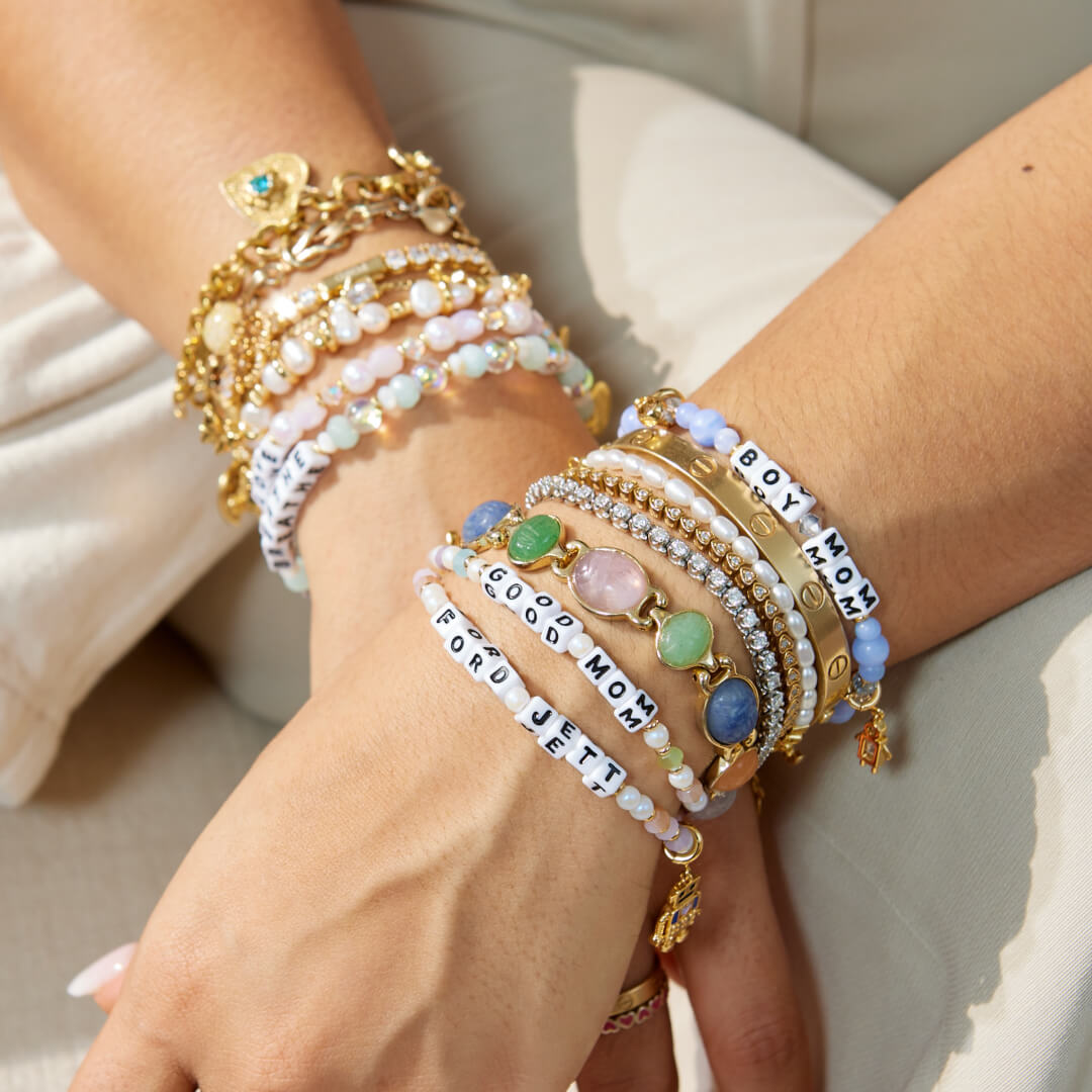 Bracelet Stacks on Wrists