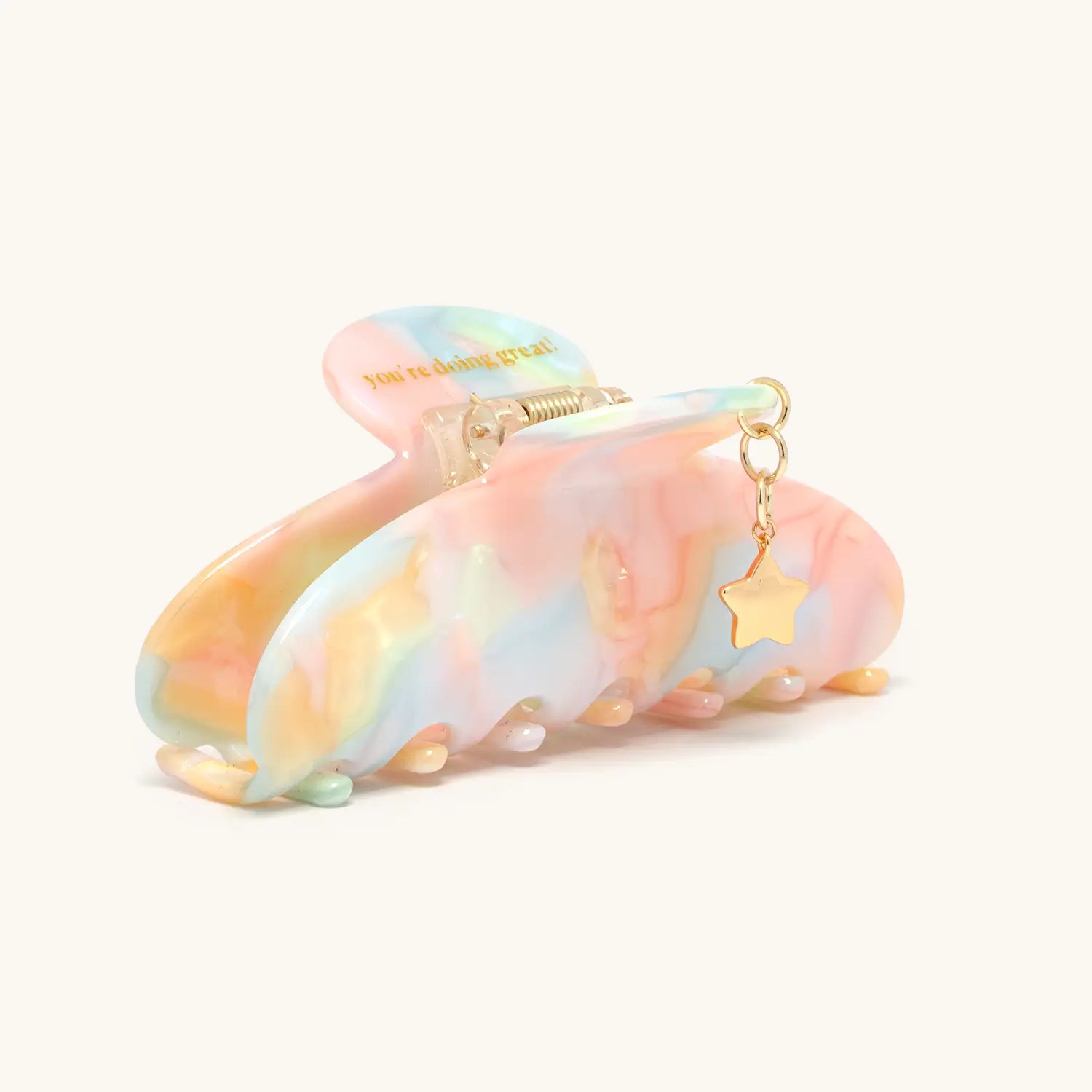 You're Doing Great Star Charm Hair Clip