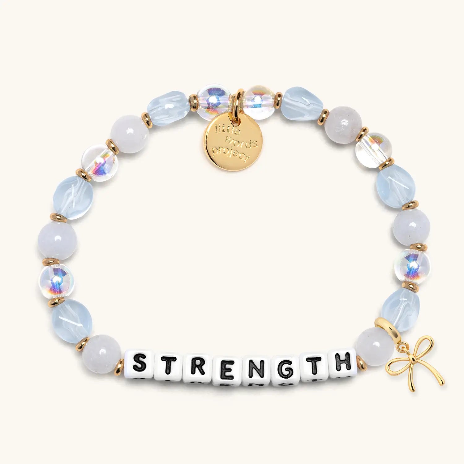 Strength bracelet with a bow charm