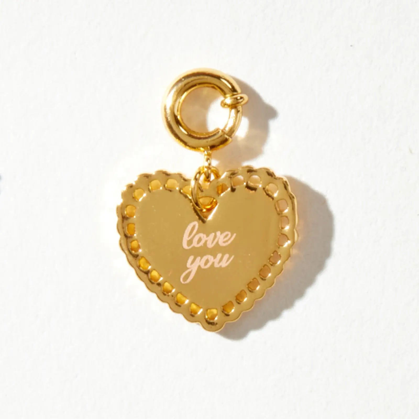 Engravable Heart Doily Charm