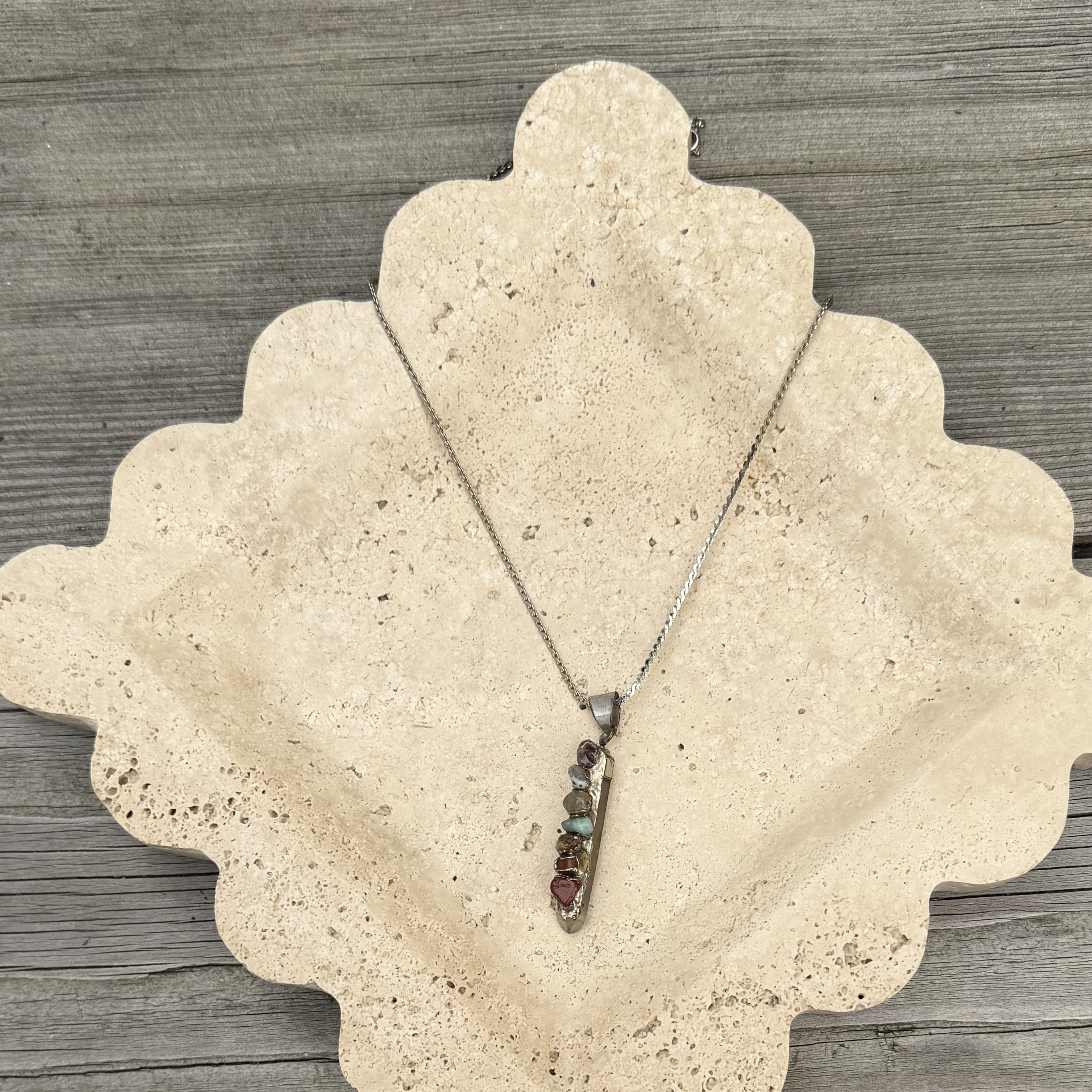 7 Chakra Crystal Pendant Necklace