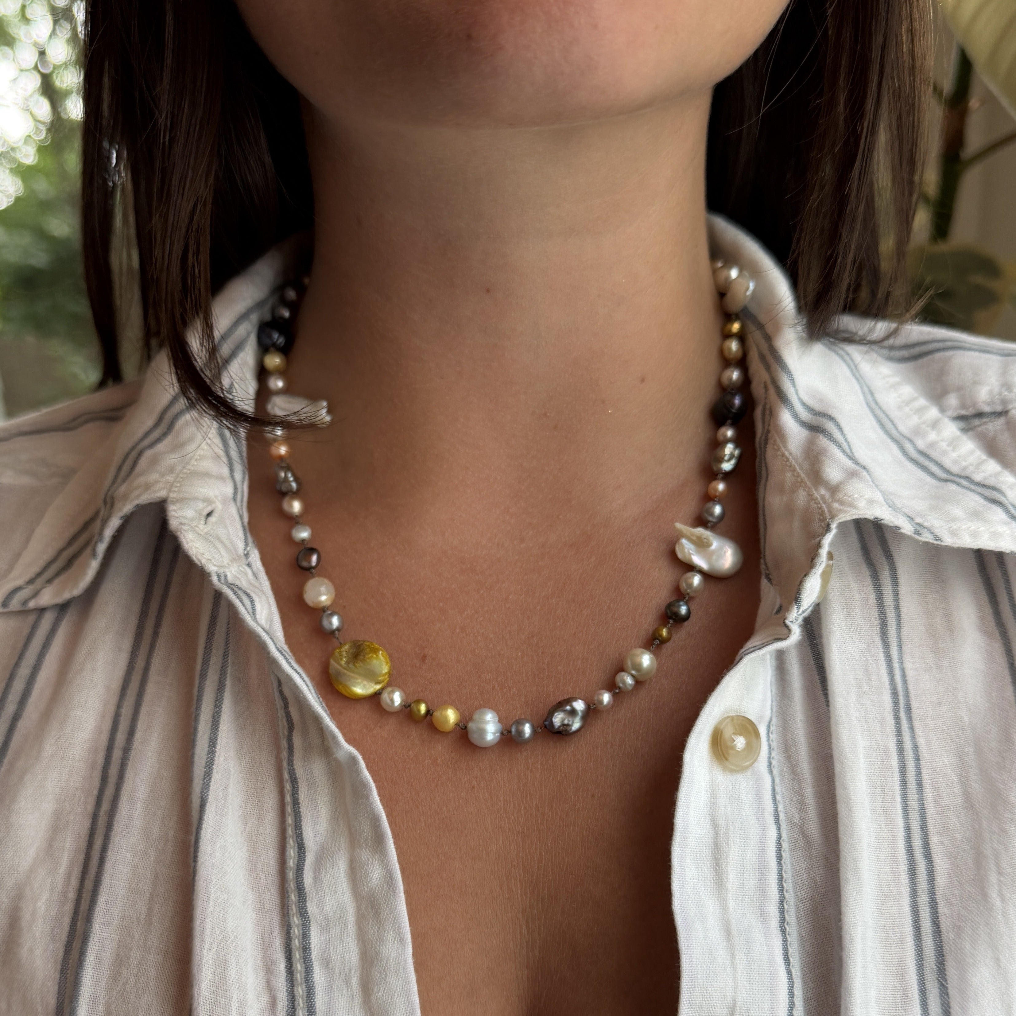 Multicolor Pearl Necklace