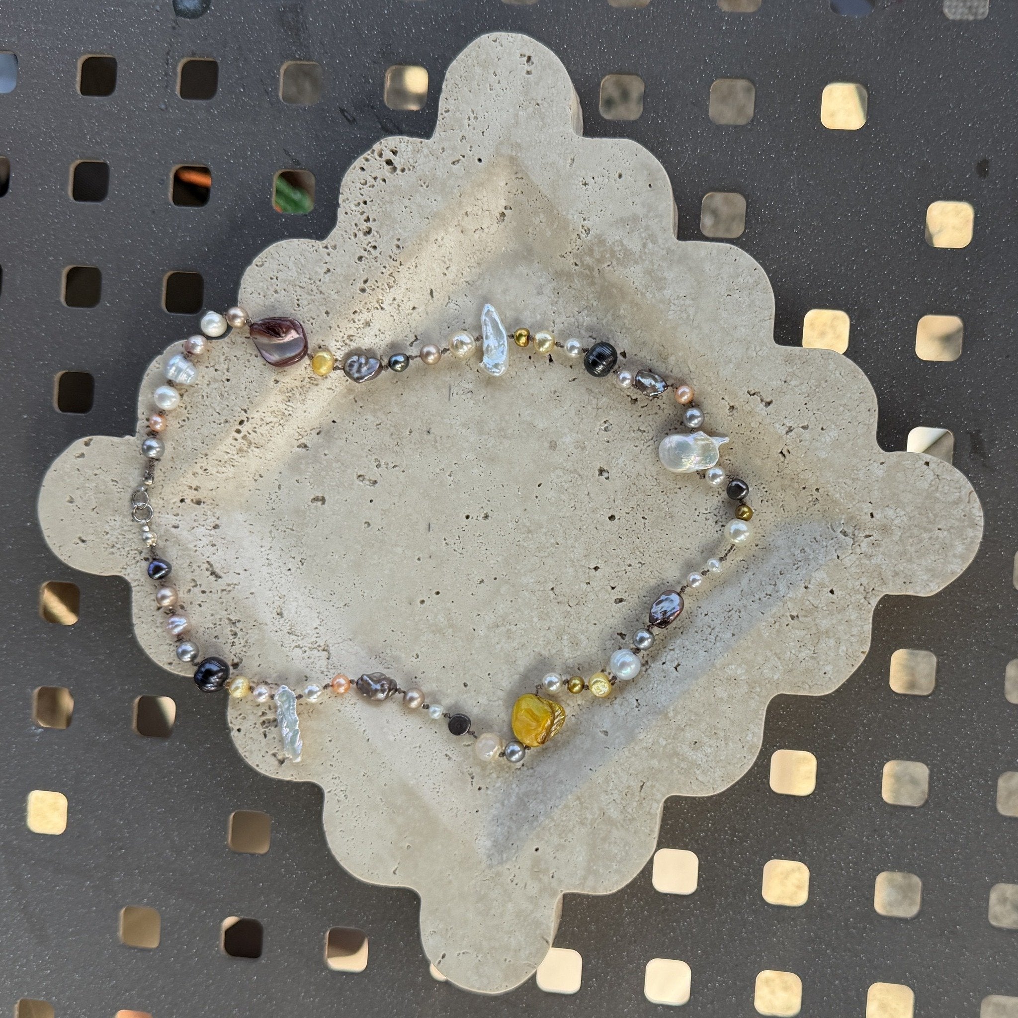 Multicolor Pearl Necklace