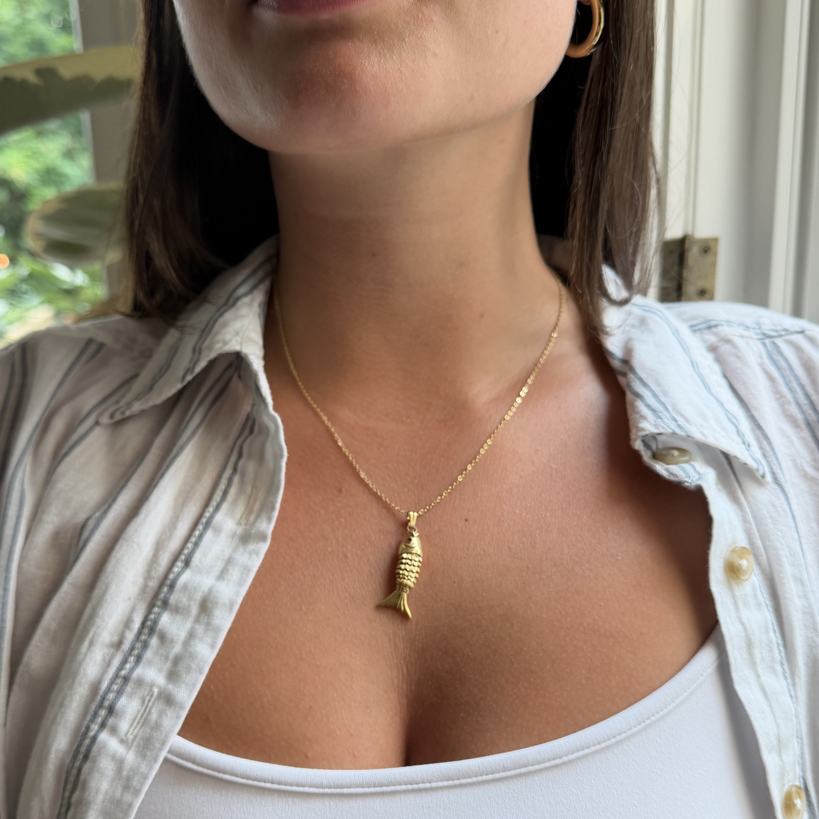 Monet Gold-Tone Pendant
