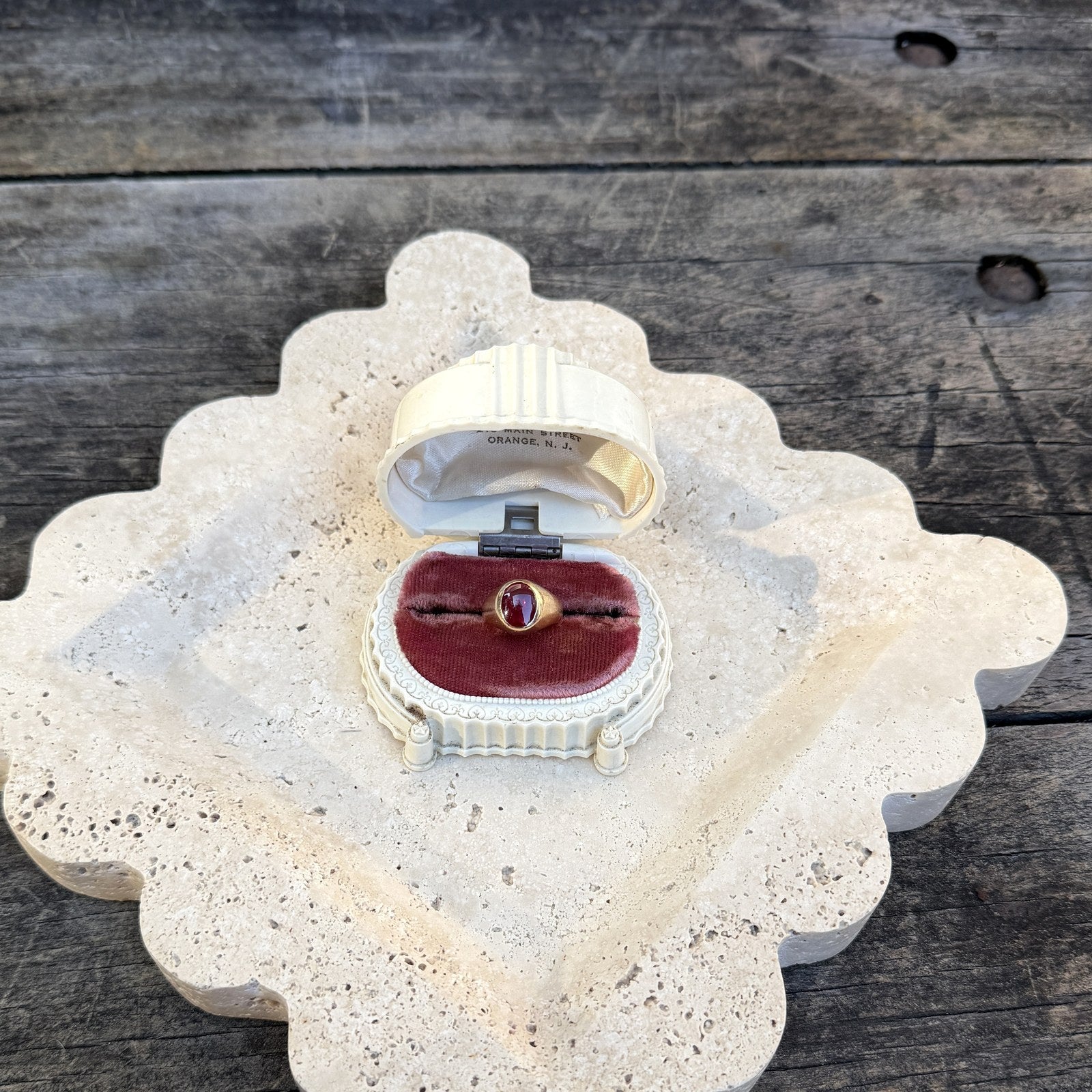 Ruby Solitaire 10k Gold Ring