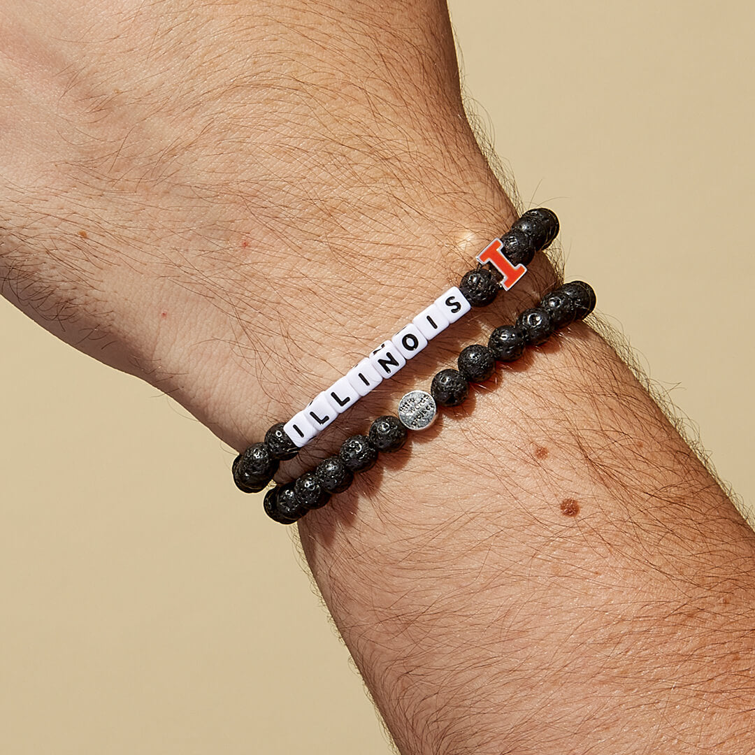Illinois™ Lava Stone- University of Illinois™ Bracelet