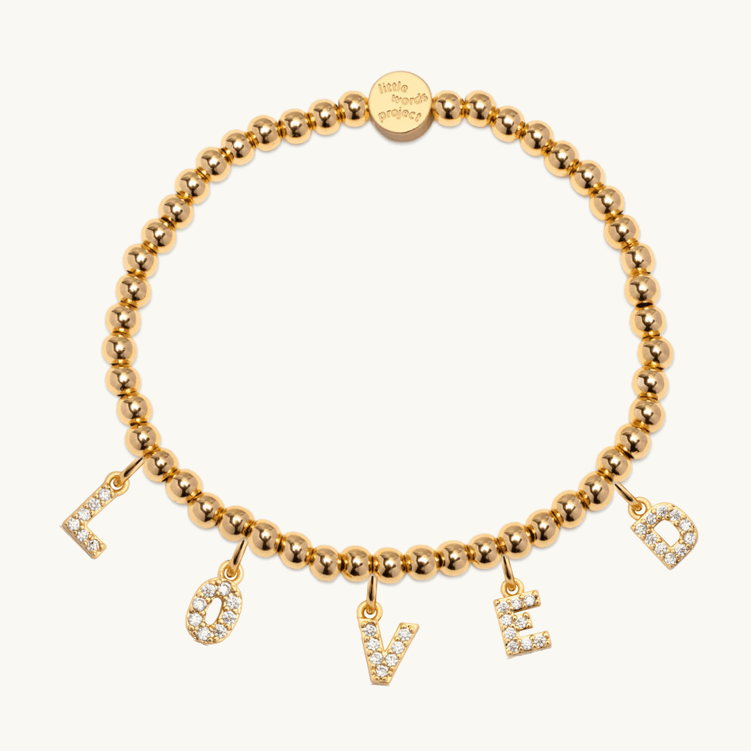 Dripping Words Gold Plated