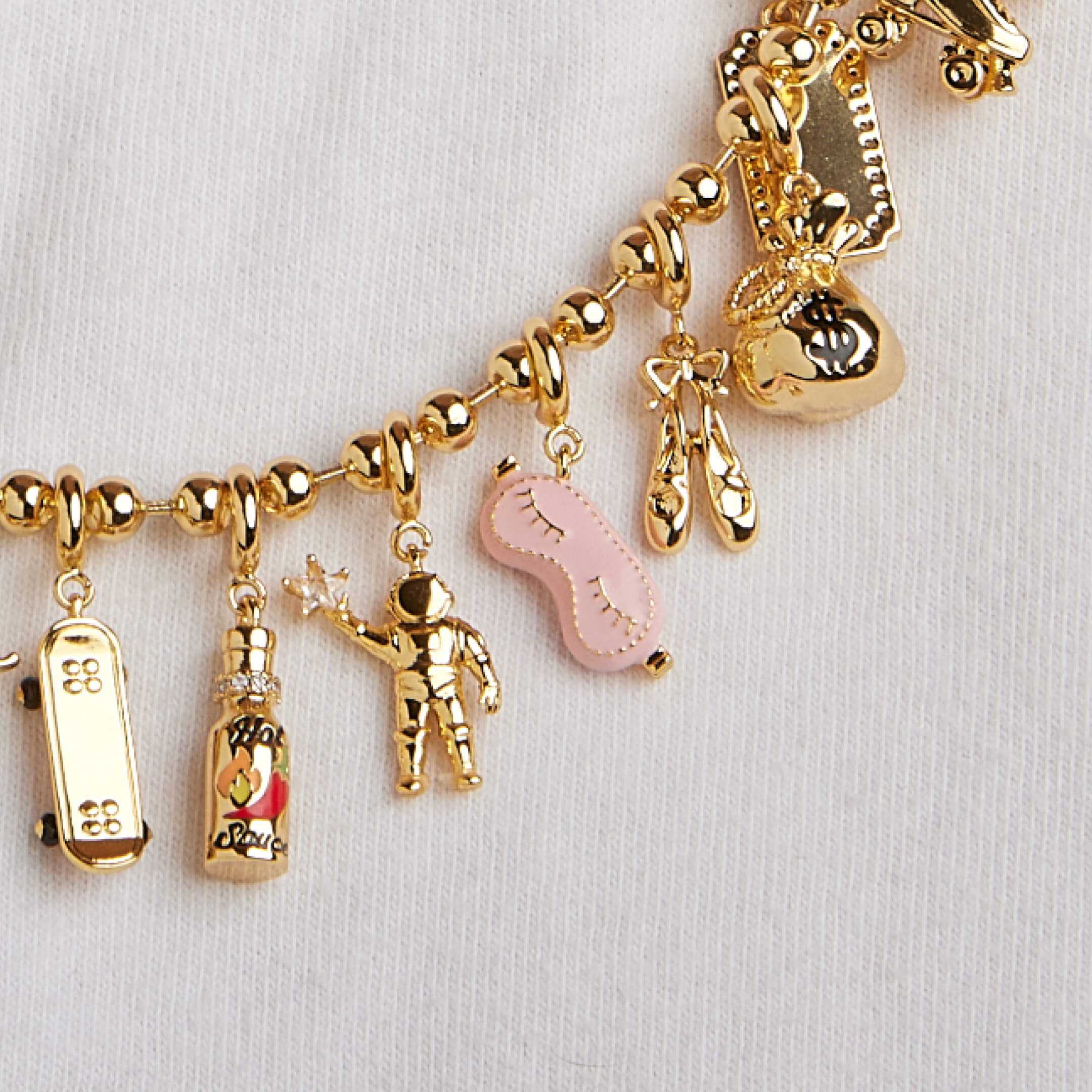Sleep Mask Charm bracelet