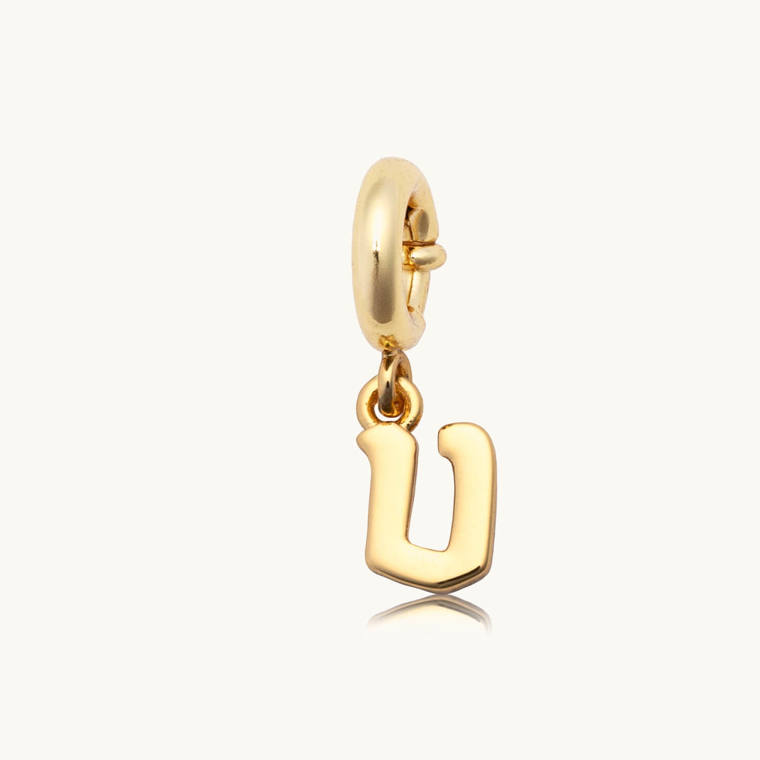 Custom Gothic Letter V Charm