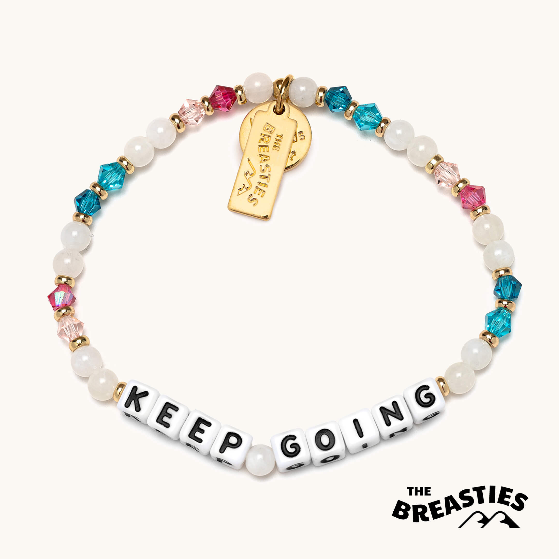 Keep Going- Breast Cancer Bracelet