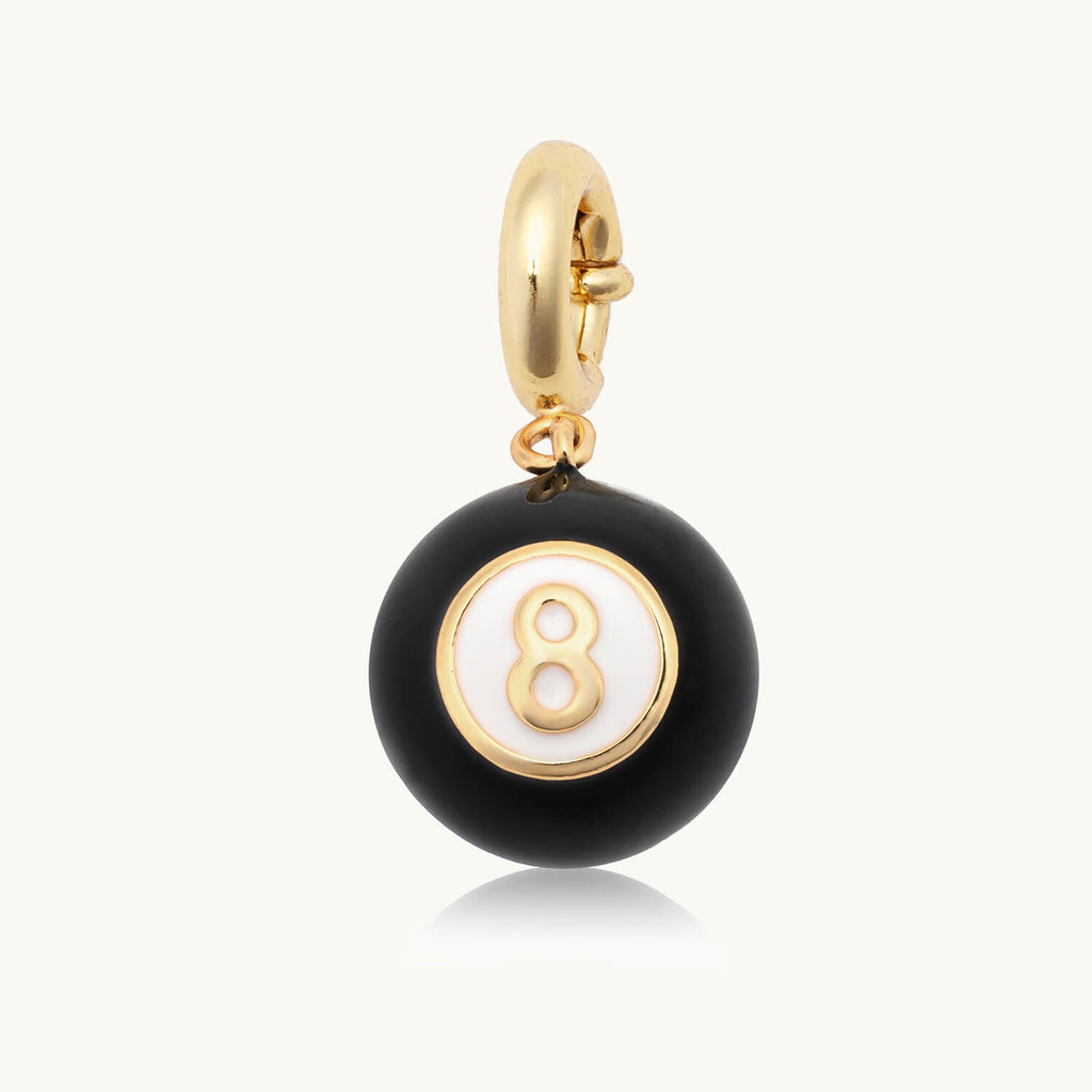 Magic Eight Ball Necklace Magic 8-Ball Double Sided Pendant Yellow