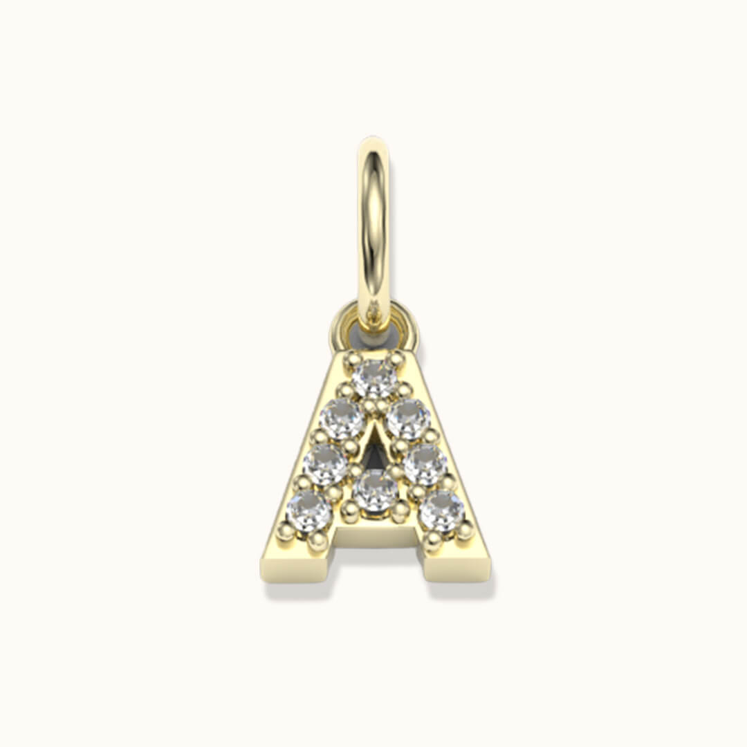 Letter A Initial Charm