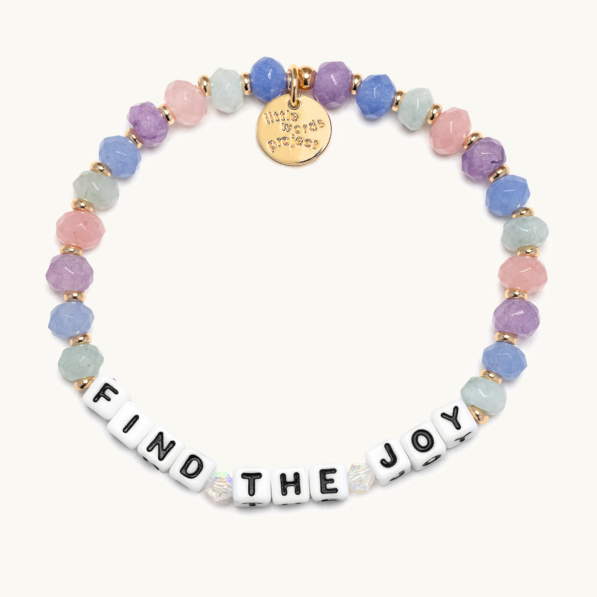 Find The Joy- The Power of Little Words Beaded Bracelet Little