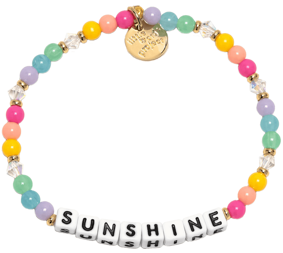 Little Words Project Original Beaded Word Bracelet To Wear Share