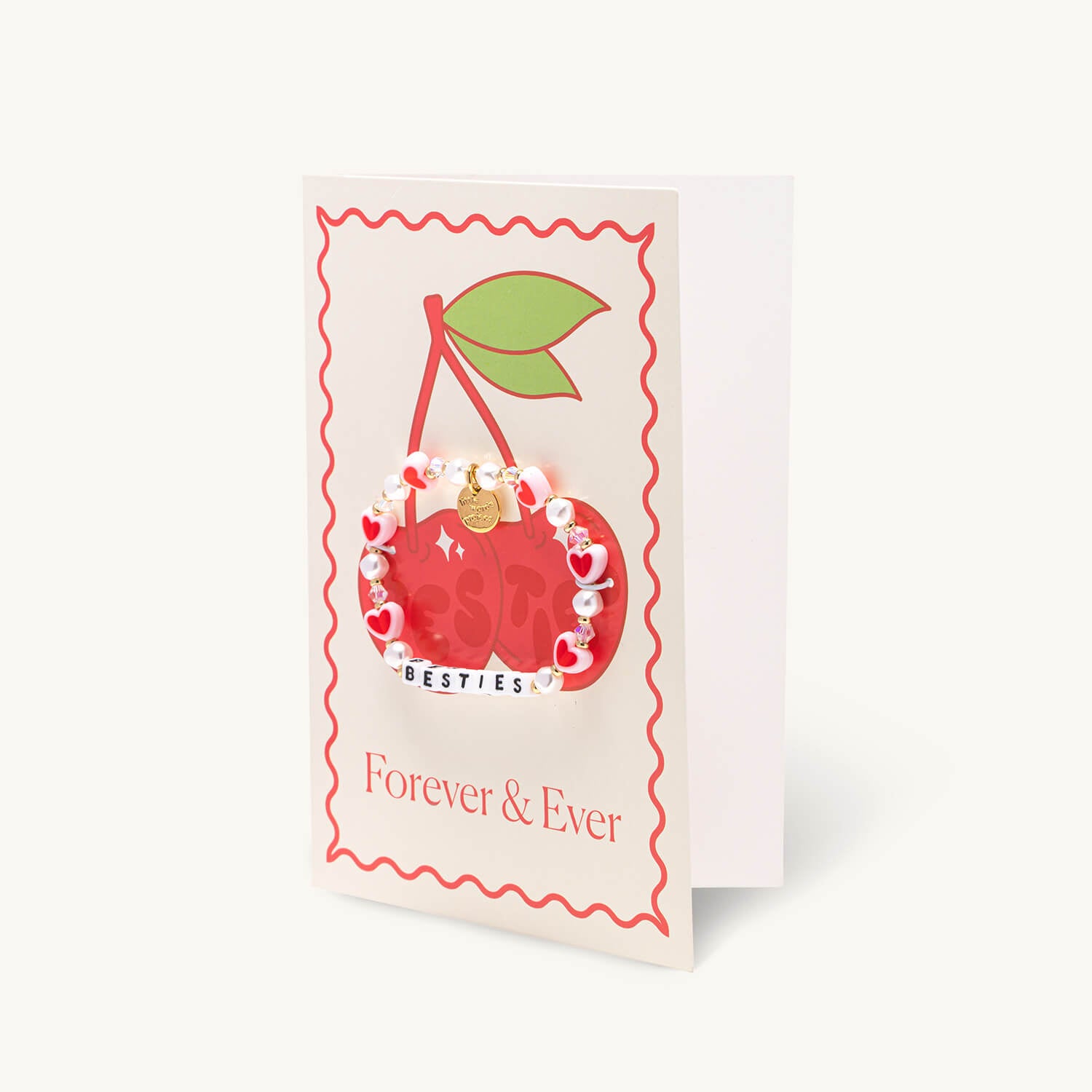 Besties Bracelet Card- Holiday Gift Shop Bracelet Card