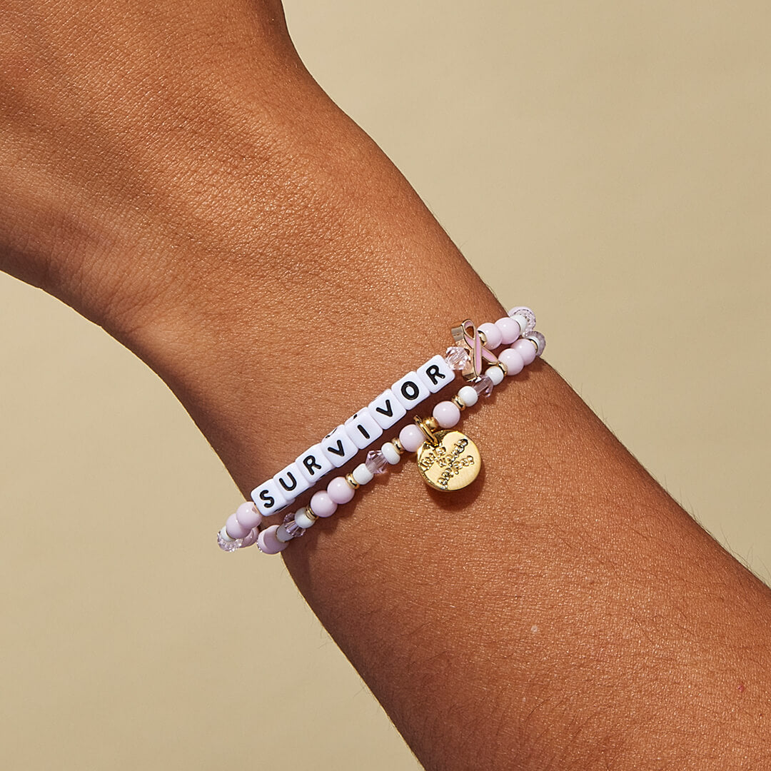 Survivor-  Breast Cancer Awareness Bracelet