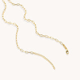 Mini Paperclip Chain Necklace